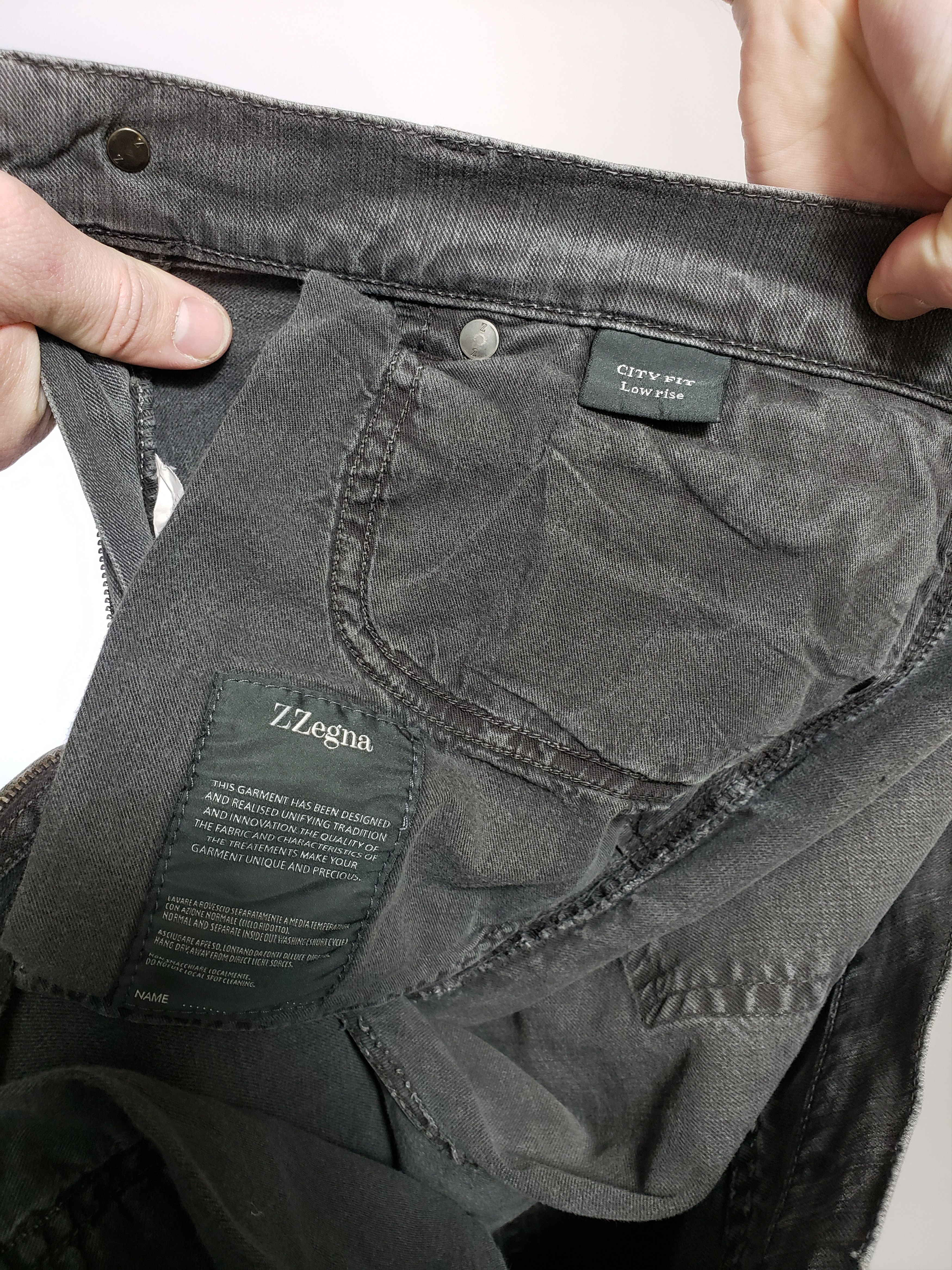 Ermenegildo Zegna × Z Zegna ZEGNA City Fit Men's W33 Jeans Denim Pants Straight Size US 31 - 11 Thumbnail