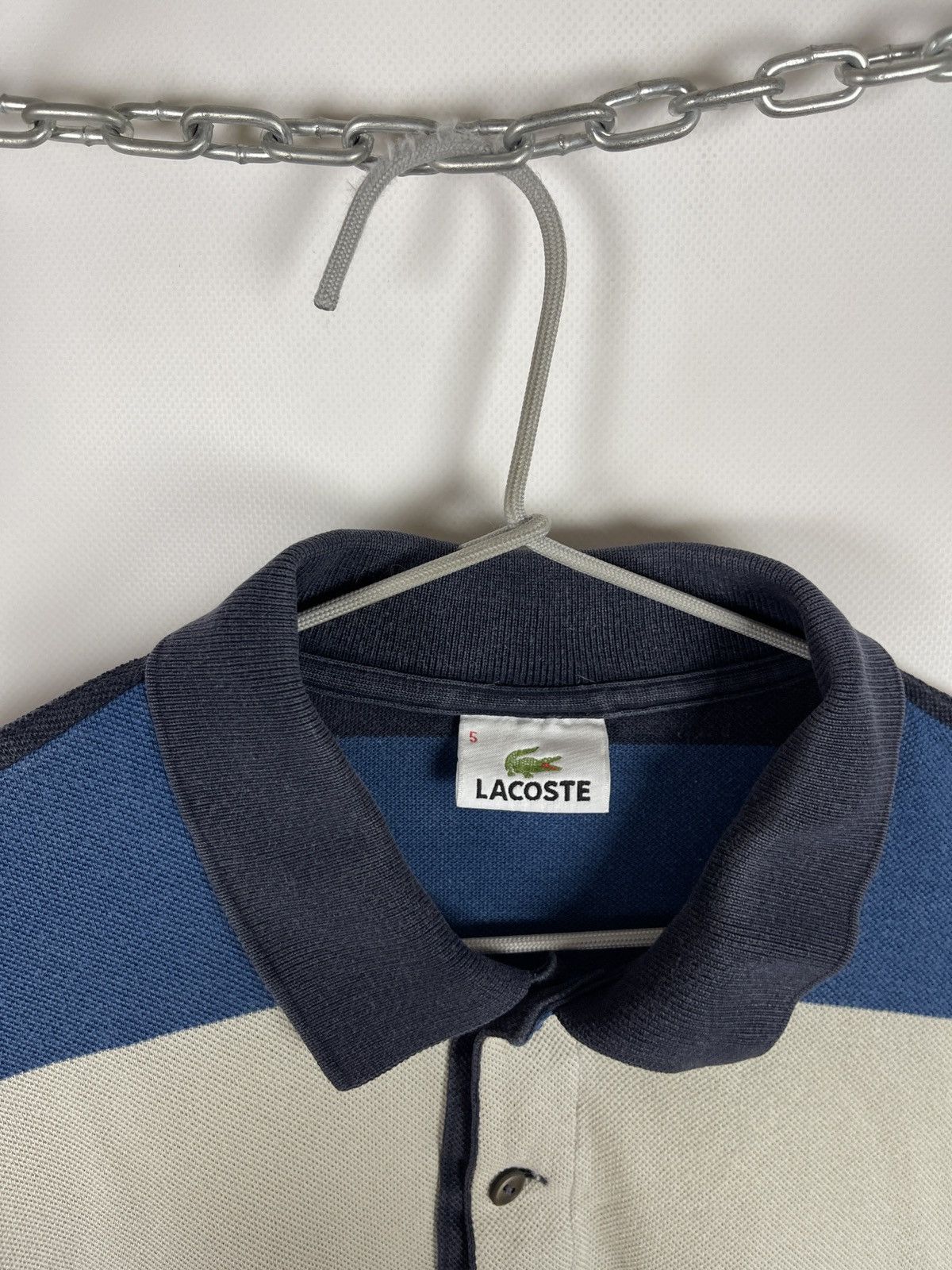Lacoste Lacoste vintage striped rugby polo long sleeve shirt Size US L / EU 52-54 / 3 - 7 Thumbnail