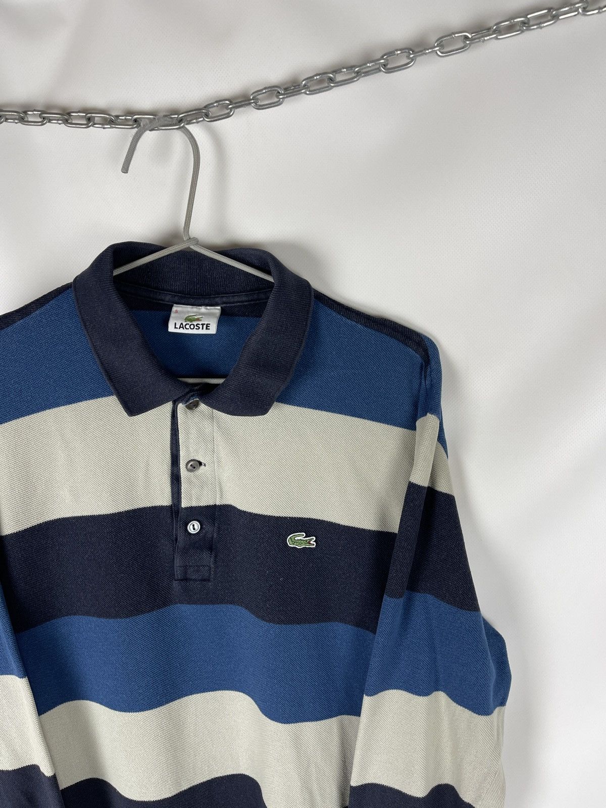 Lacoste Lacoste vintage striped rugby polo long sleeve shirt Size US L / EU 52-54 / 3 - 3 Thumbnail