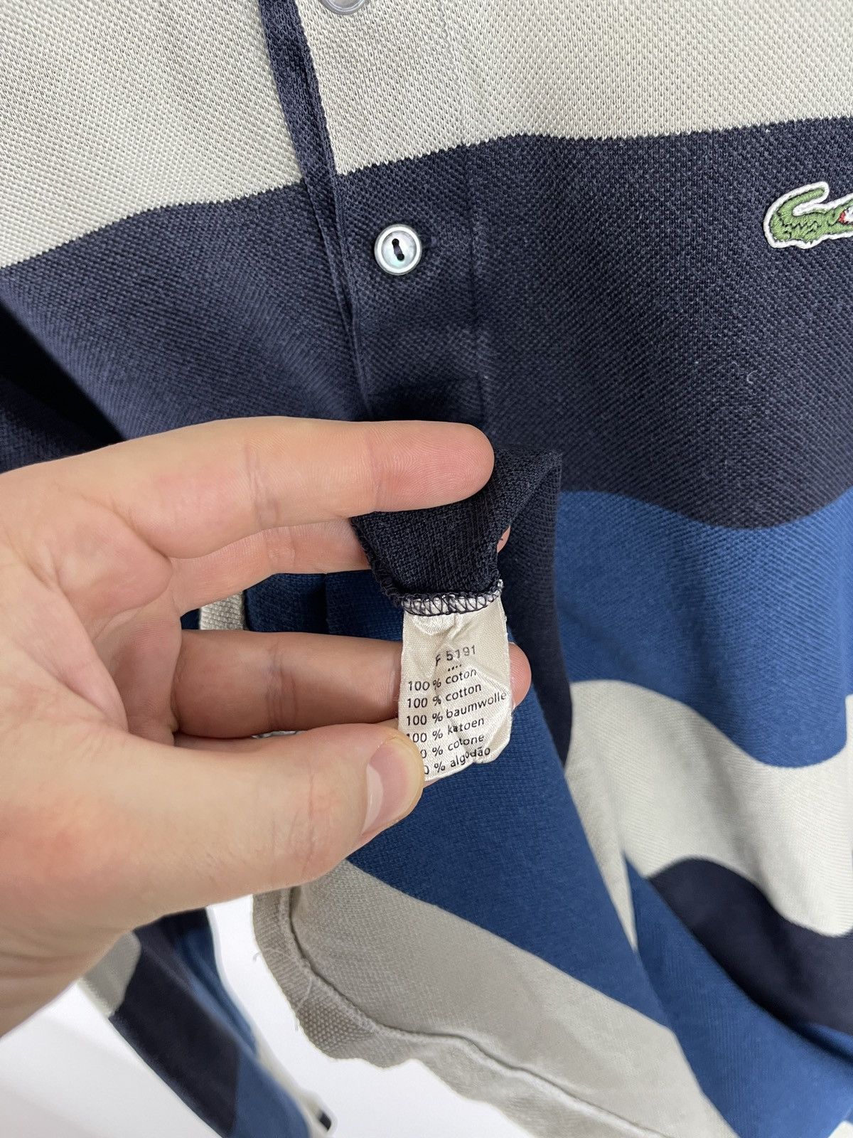 Lacoste Lacoste vintage striped rugby polo long sleeve shirt Size US L / EU 52-54 / 3 - 9 Thumbnail