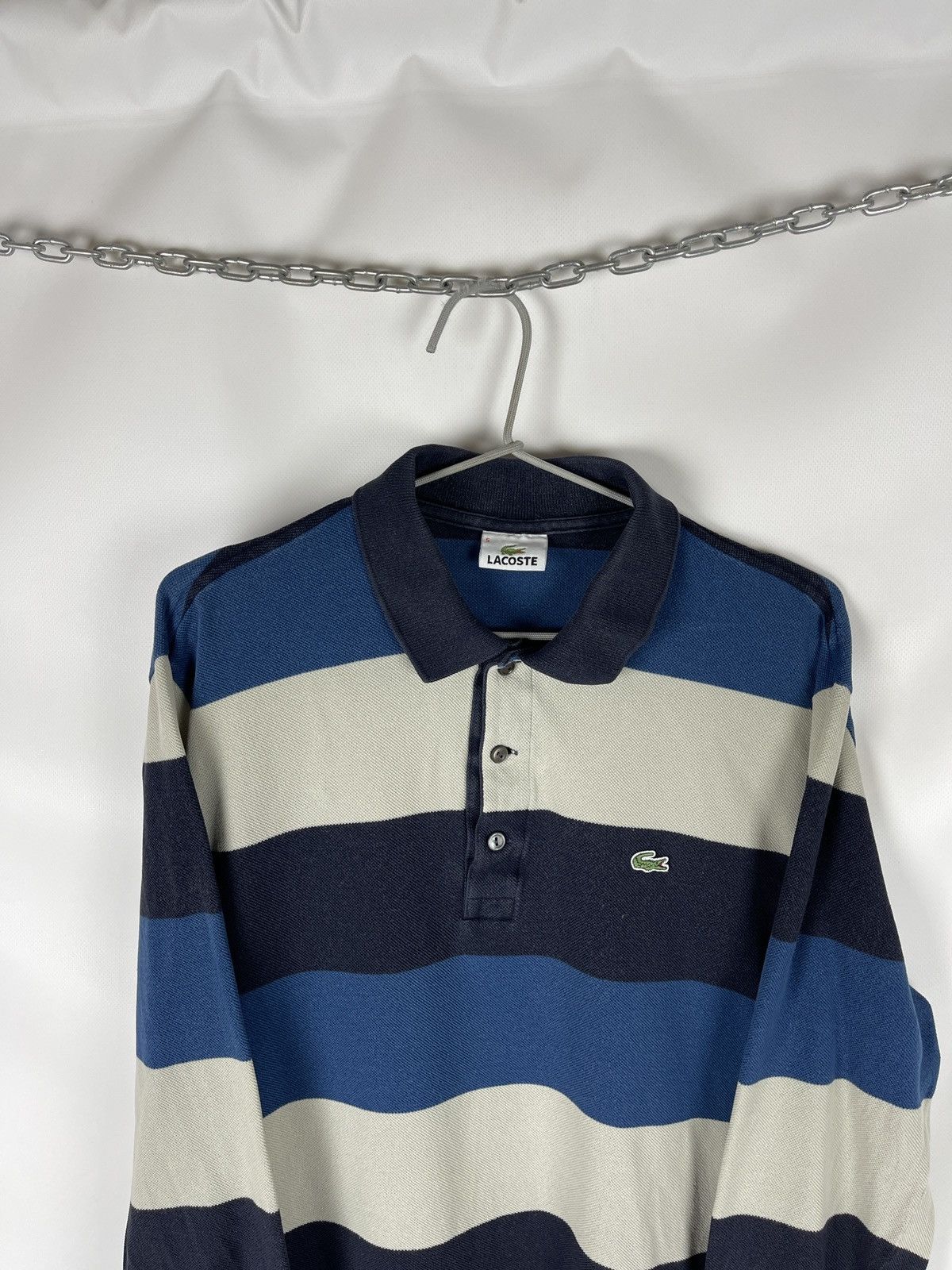 Lacoste Lacoste vintage striped rugby polo long sleeve shirt Size US L / EU 52-54 / 3 - 2 Thumbnail