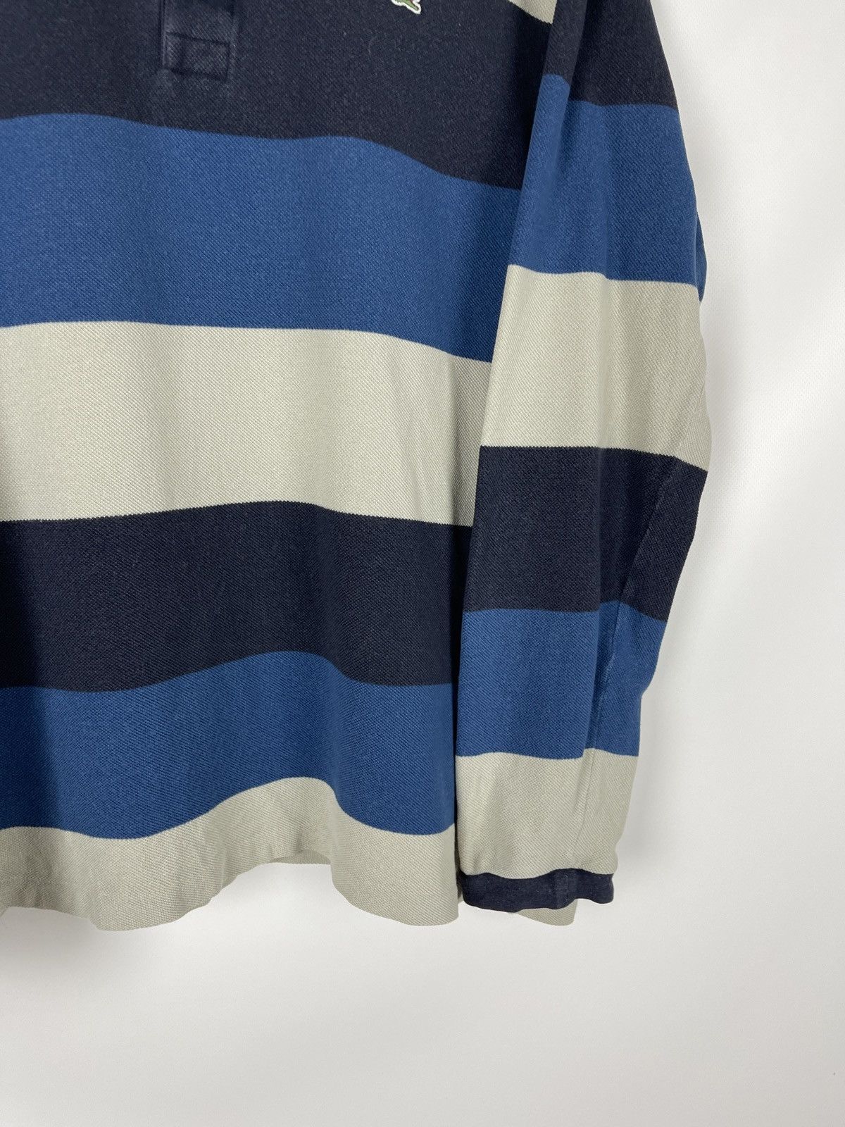 Lacoste Lacoste vintage striped rugby polo long sleeve shirt Size US L / EU 52-54 / 3 - 6 Thumbnail