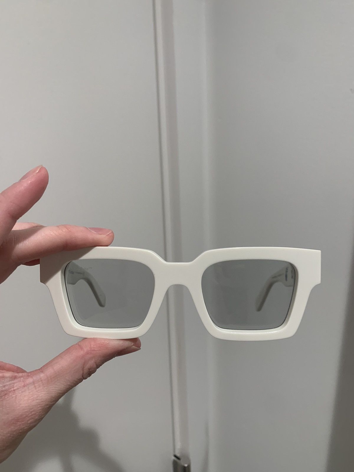 Off-White OFF-WHITE Arthur rectangular-frame sunglasses | Grailed