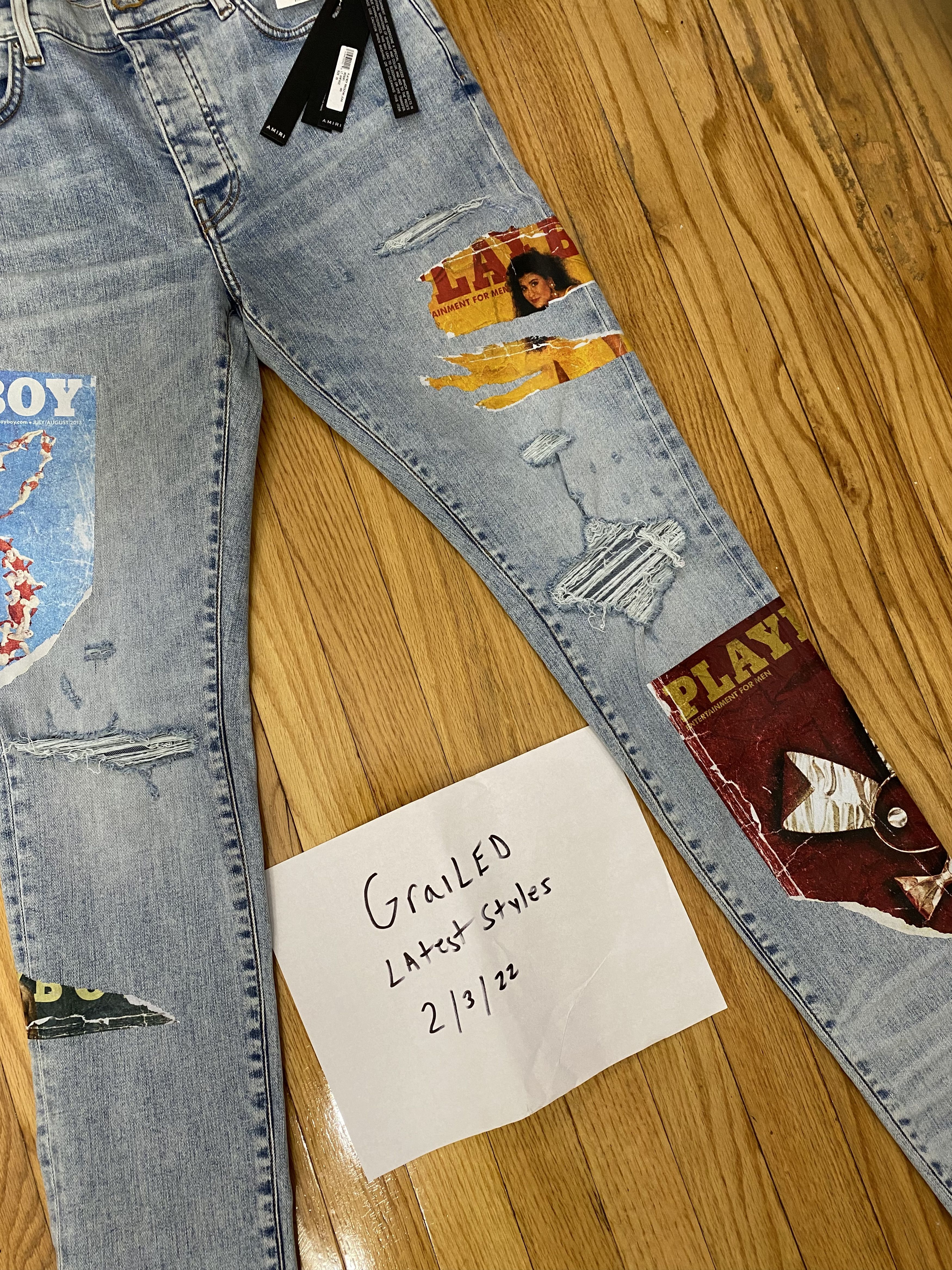 Amiri Amiri playboy jeans Size US 33 - 3 Thumbnail