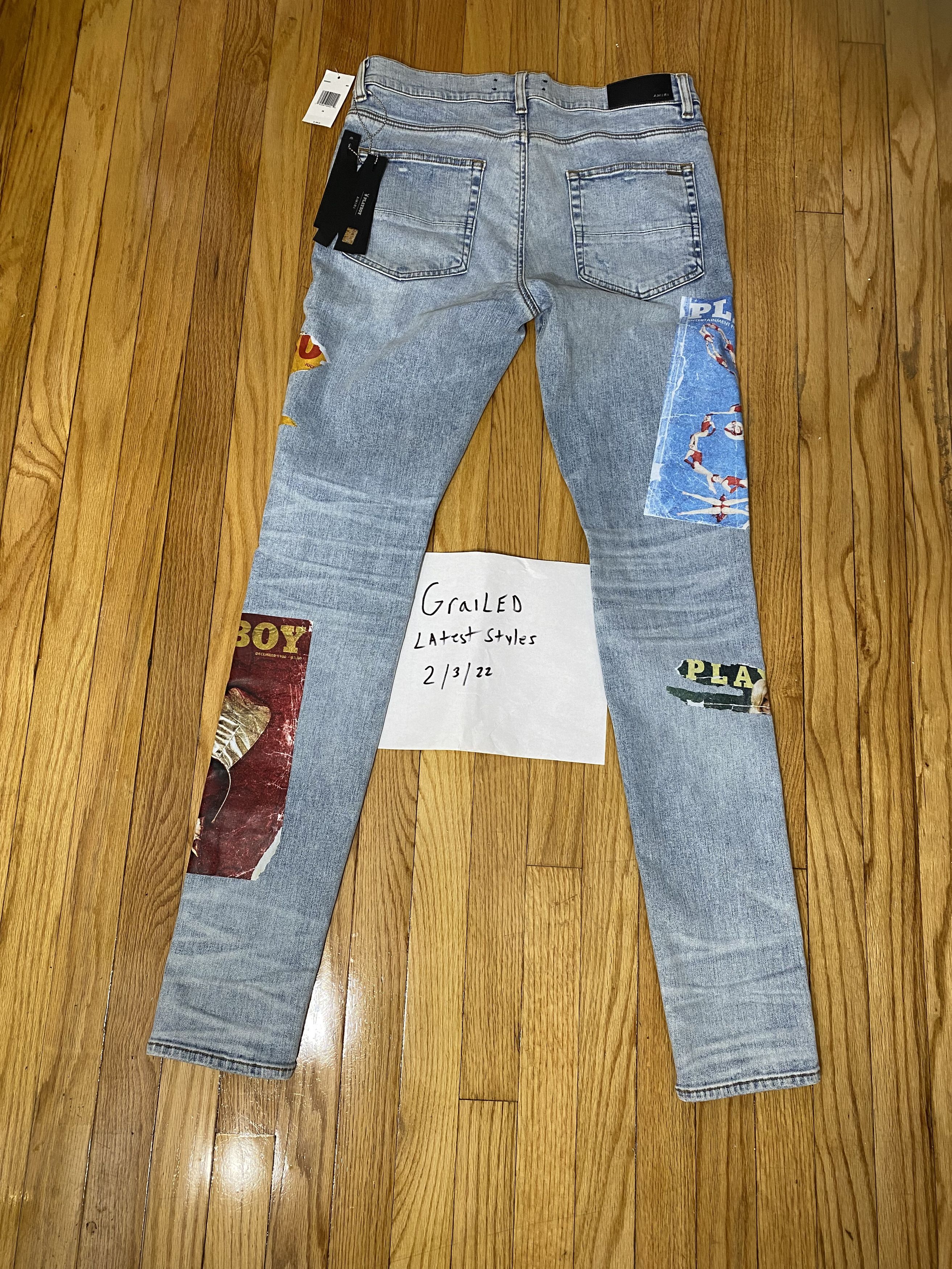 Amiri Amiri playboy jeans Size US 33 - 11 Thumbnail