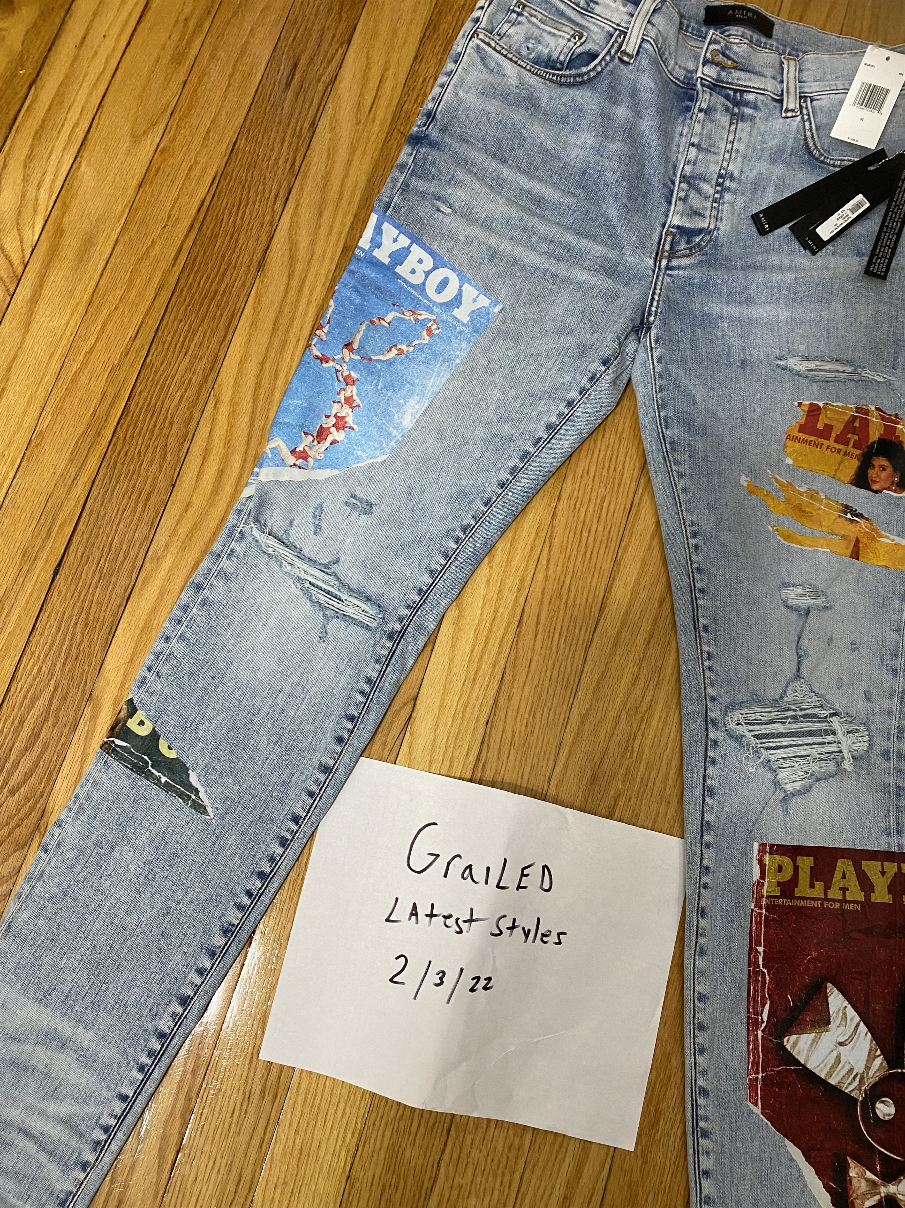 Amiri Amiri playboy jeans Size US 33 - 2 Thumbnail