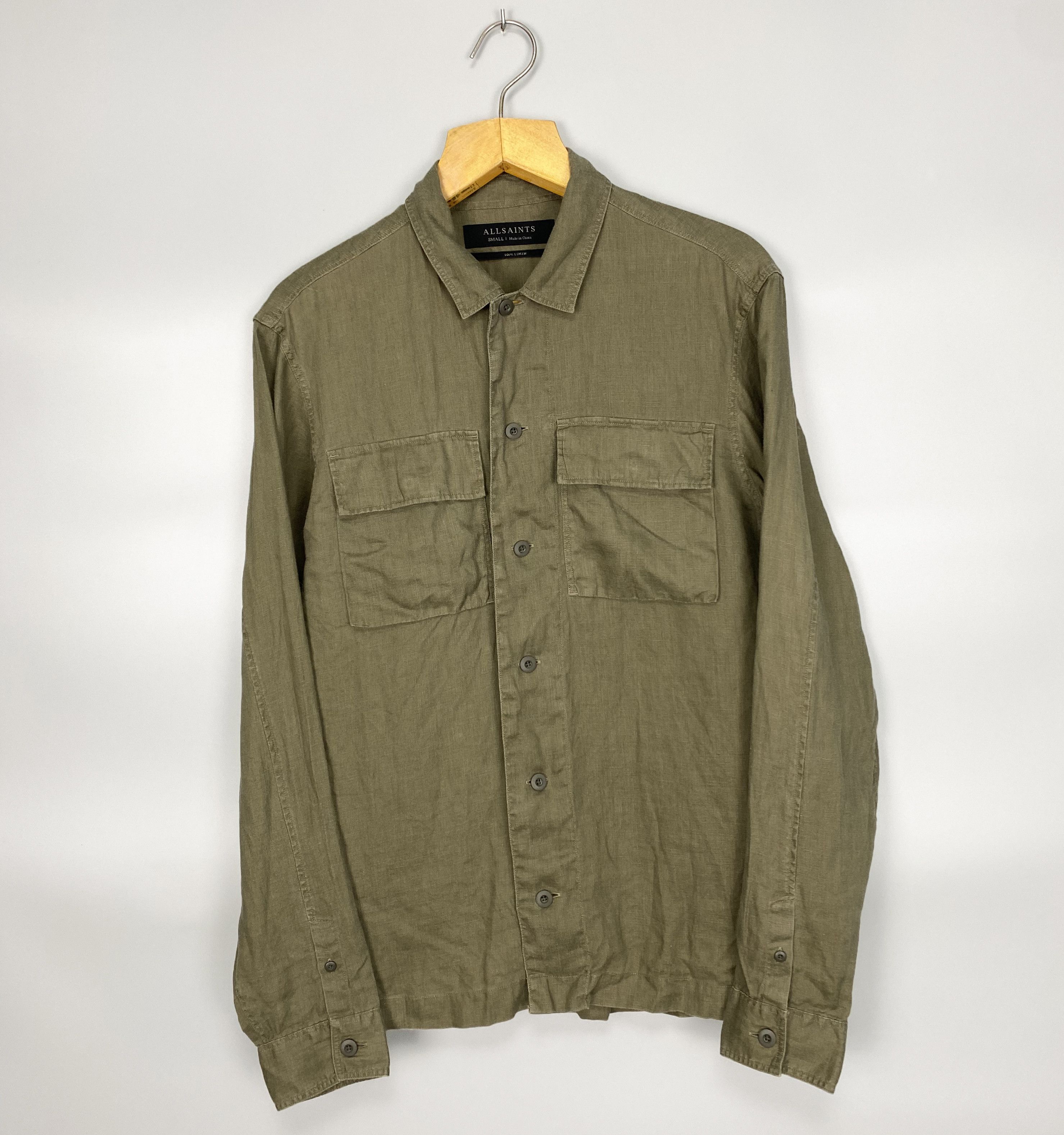 Allsaints ALLSAINTS 100% Linen Shirt Size US S / EU 44-46 / 1 - 1 Thumbnail