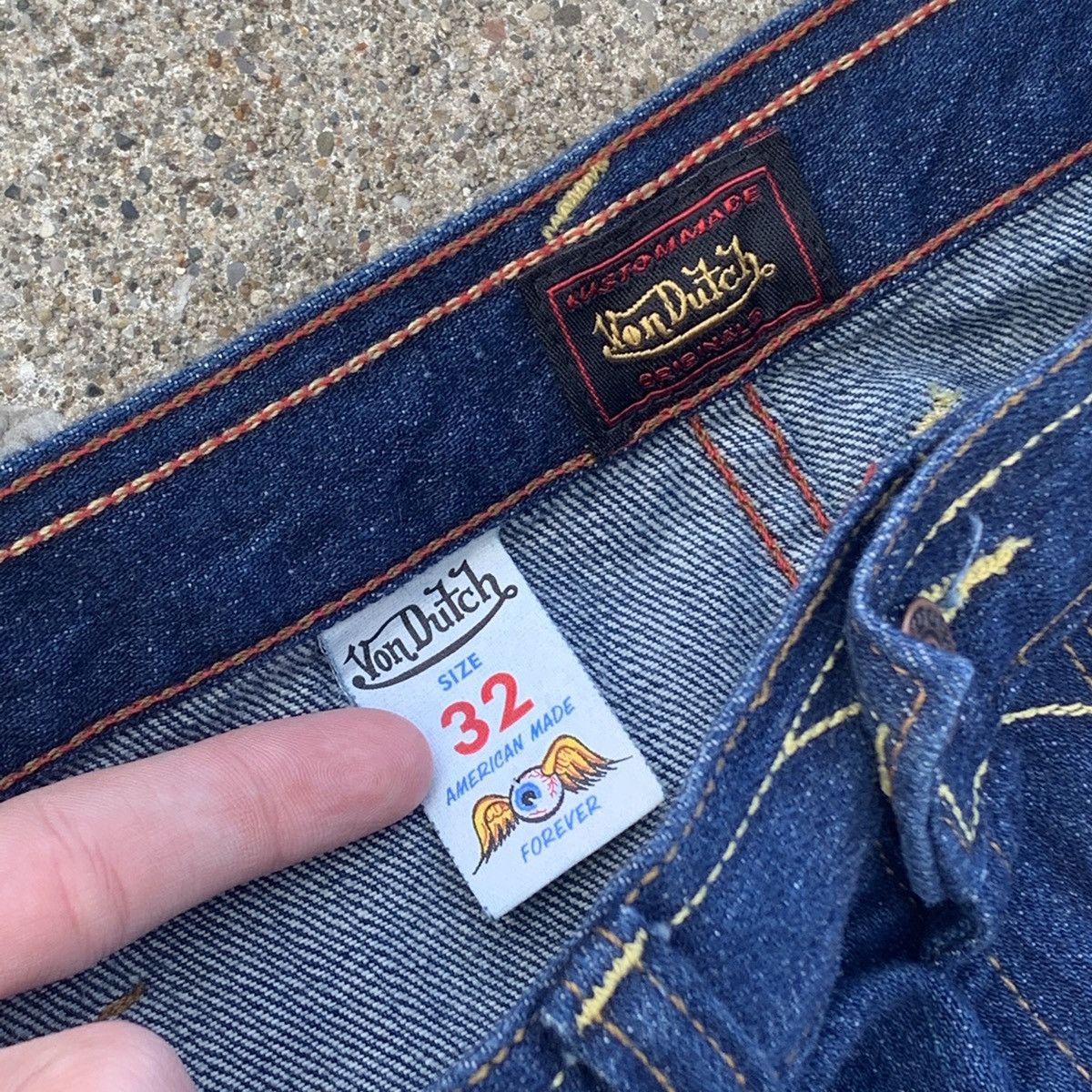 Von Dutch Von Dutch Double Knee Jeans Size US 32 / EU 48 - 6 Thumbnail