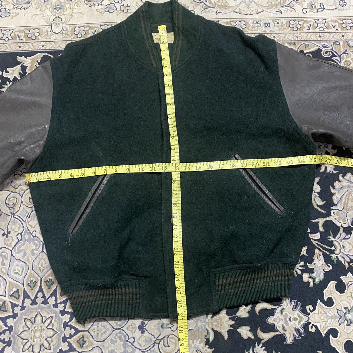 Japanese Brand Vintage 80s MENS MELROSE Varsity Leather Jacket Size US L / EU 52-54 / 3 - 22 Thumbnail