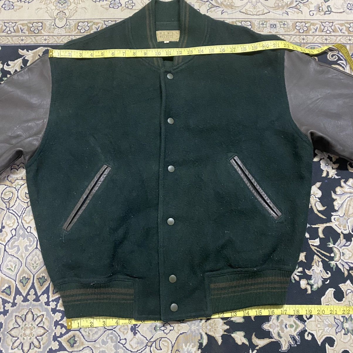 Japanese Brand Vintage 80s MENS MELROSE Varsity Leather Jacket Size US L / EU 52-54 / 3 - 23 Thumbnail