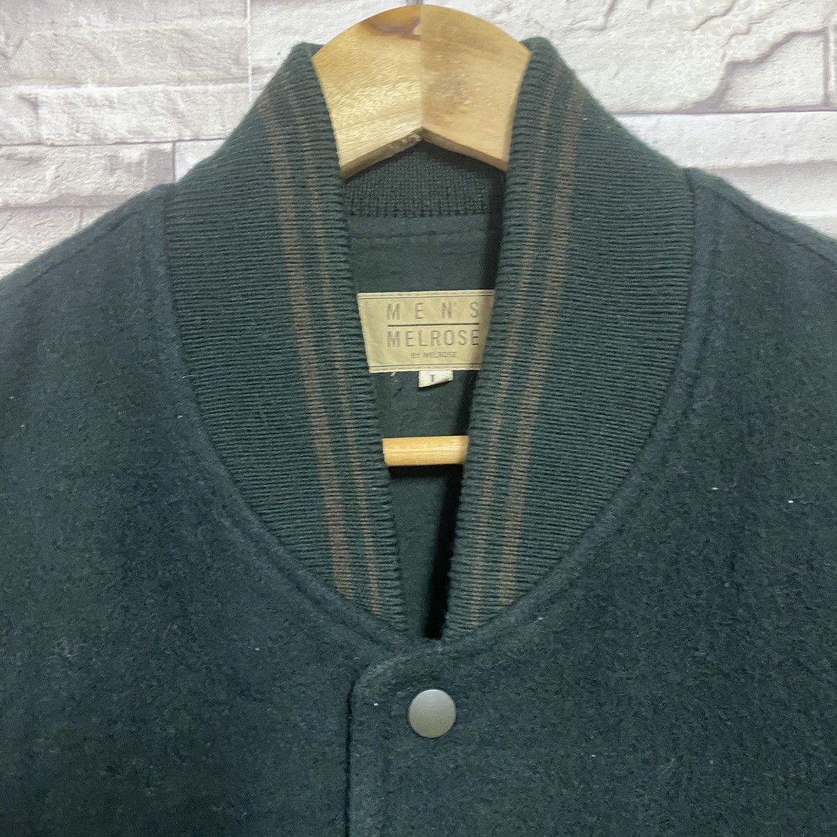 Japanese Brand Vintage 80s MENS MELROSE Varsity Leather Jacket Size US L / EU 52-54 / 3 - 5 Thumbnail