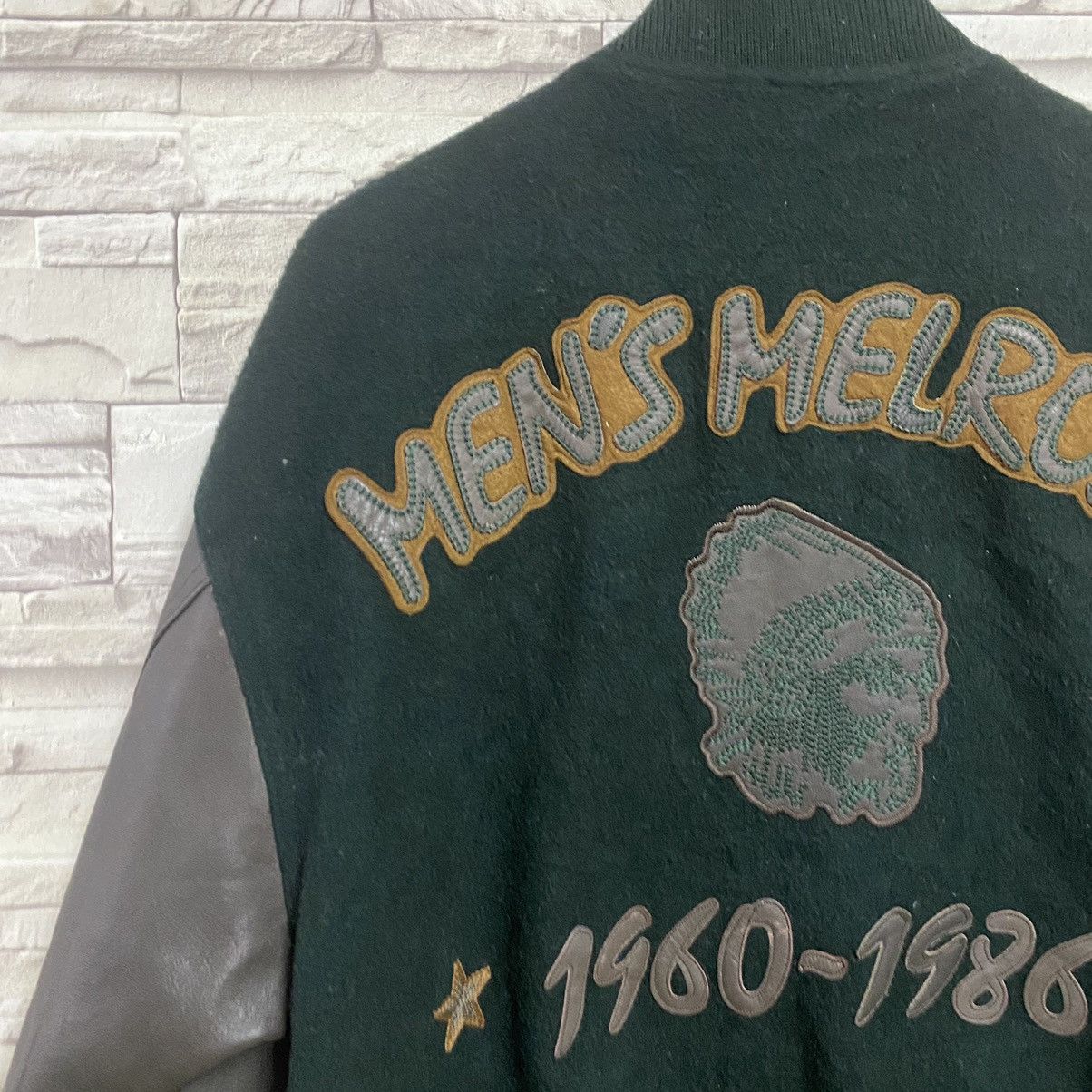 Japanese Brand Vintage 80s MENS MELROSE Varsity Leather Jacket Size US L / EU 52-54 / 3 - 10 Thumbnail