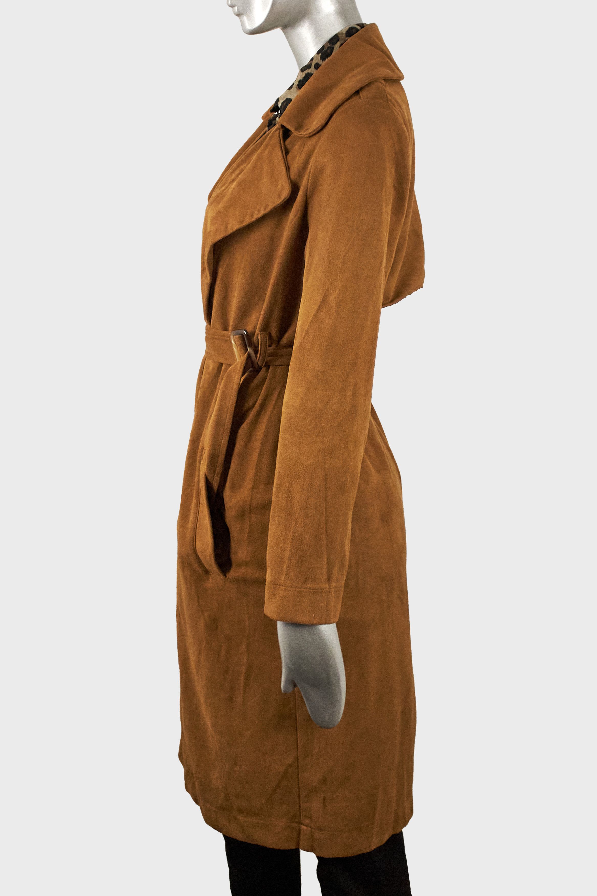 Missguided Missguided women's suede belted brown trench coat Size XS / US 0-2 / IT 36-38 - 6 Thumbnail
