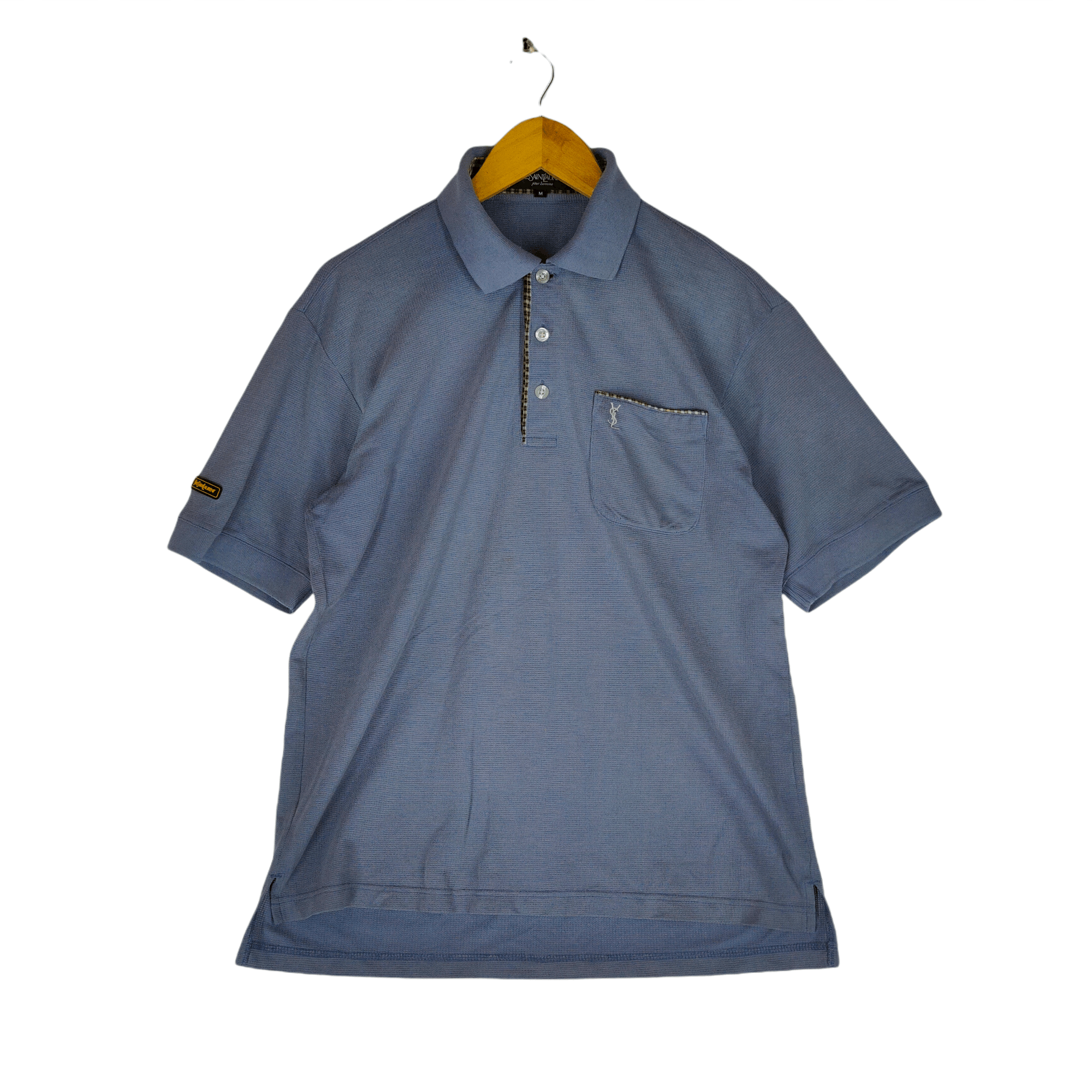 Yves Saint Laurent Vintage YSL YVES SAINT LAURENT Embroidery Logo Polo Size US M / EU 48-50 / 2 - 1 Thumbnail