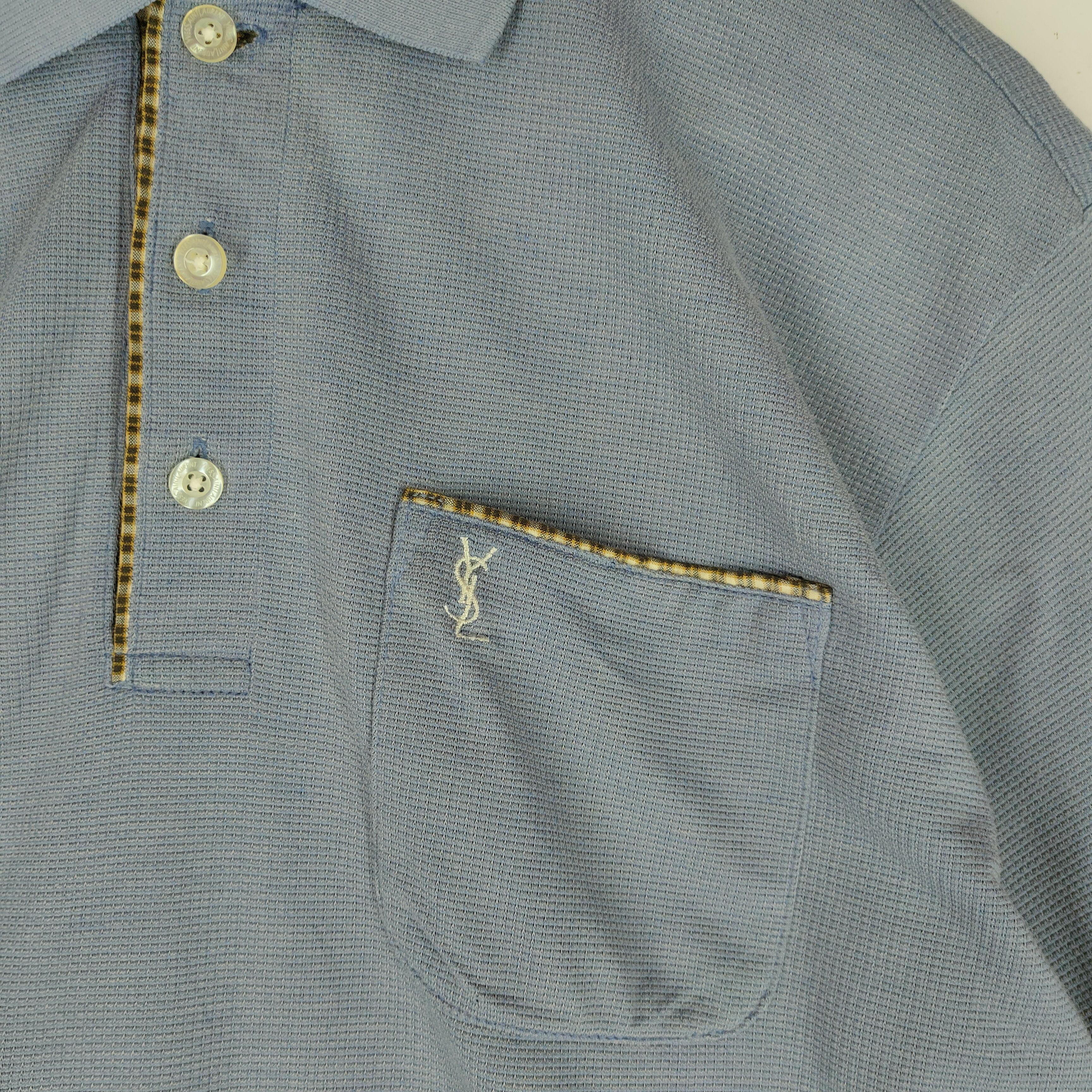 Yves Saint Laurent Vintage YSL YVES SAINT LAURENT Embroidery Logo Polo Size US M / EU 48-50 / 2 - 3 Thumbnail