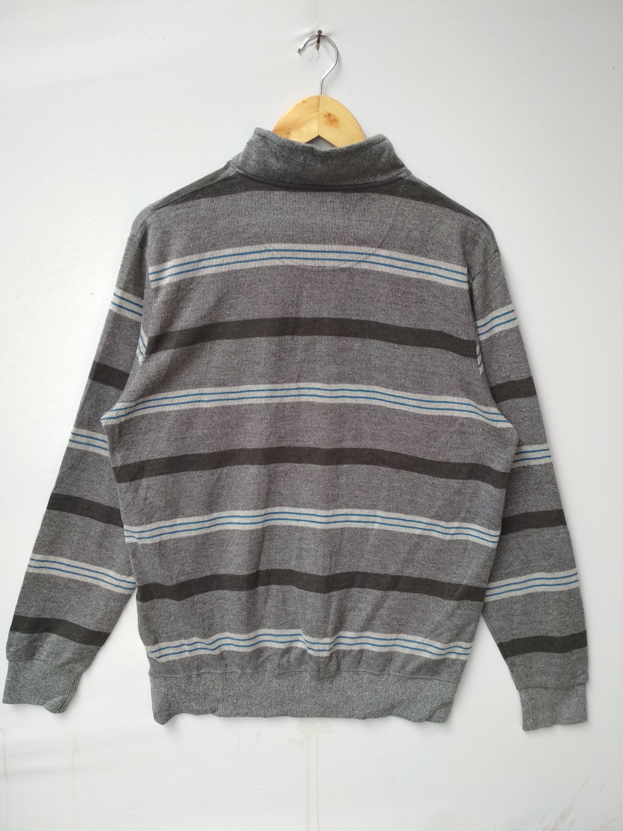 Macbeth MACBETH ZIPPER STRIPE DOG EMBROIDERED LOGO SWEATSHIRT Size US L / EU 52-54 / 3 - 4 Thumbnail