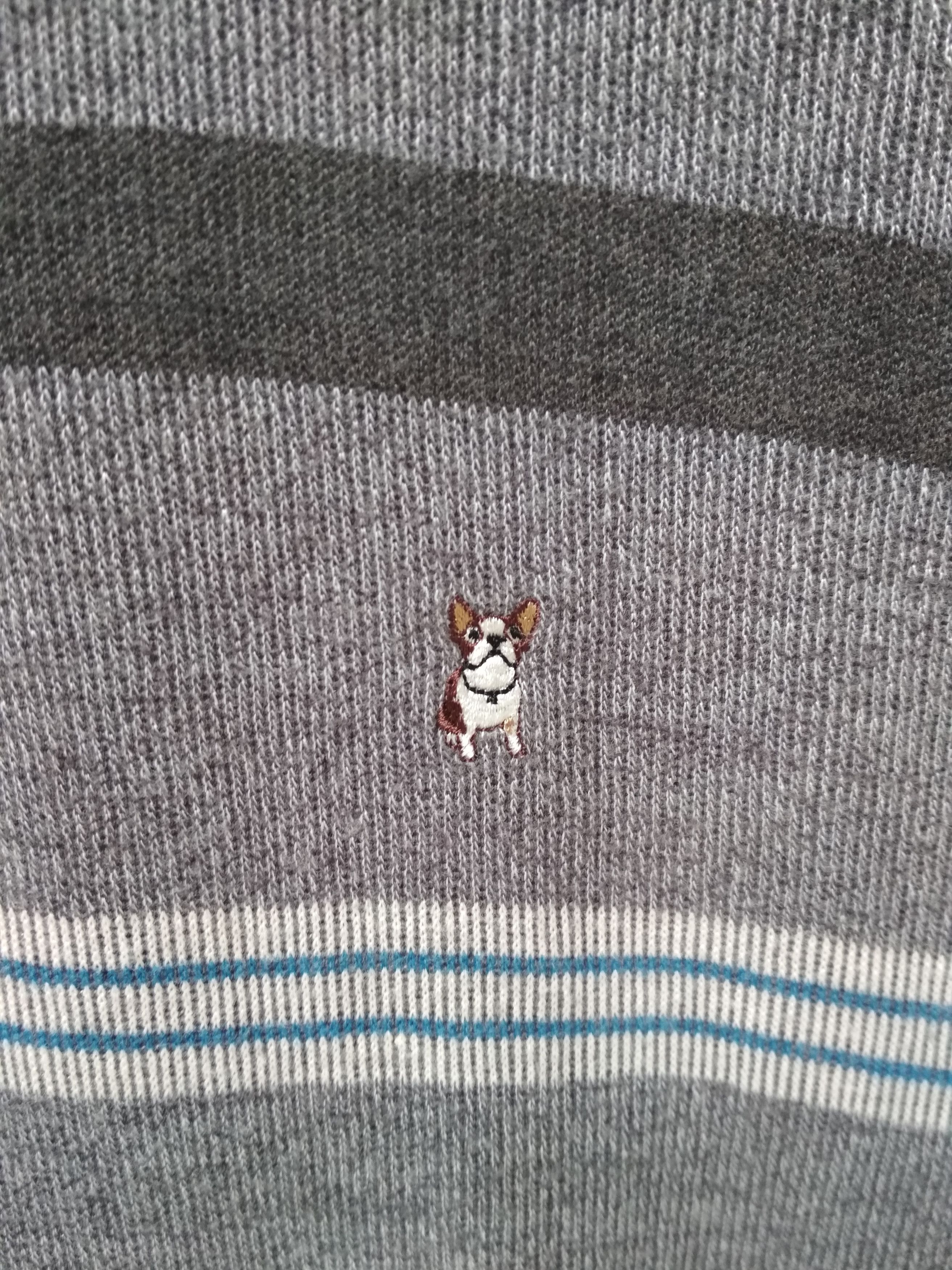 Macbeth MACBETH ZIPPER STRIPE DOG EMBROIDERED LOGO SWEATSHIRT Size US L / EU 52-54 / 3 - 2 Thumbnail