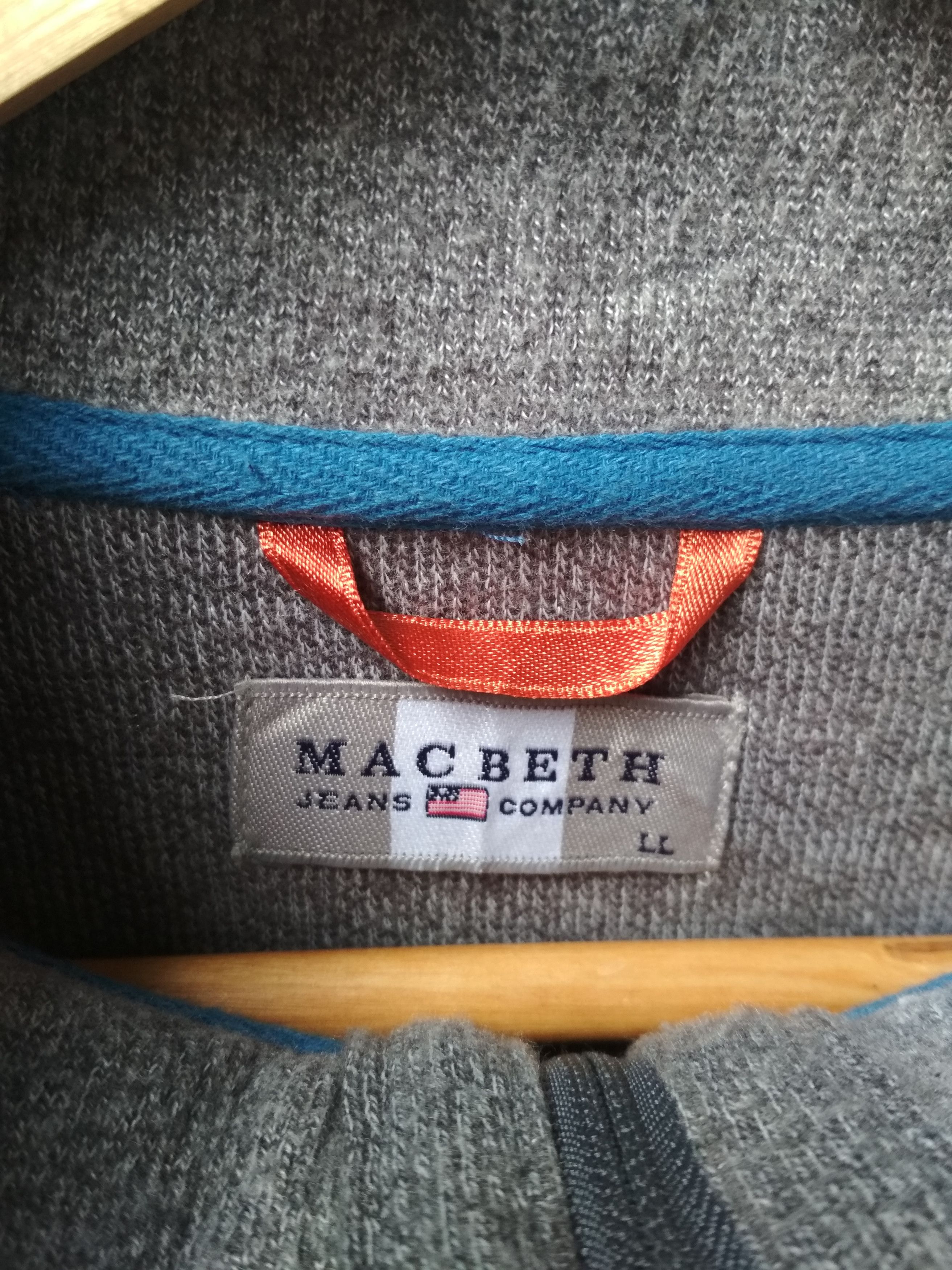 Macbeth MACBETH ZIPPER STRIPE DOG EMBROIDERED LOGO SWEATSHIRT Size US L / EU 52-54 / 3 - 3 Thumbnail