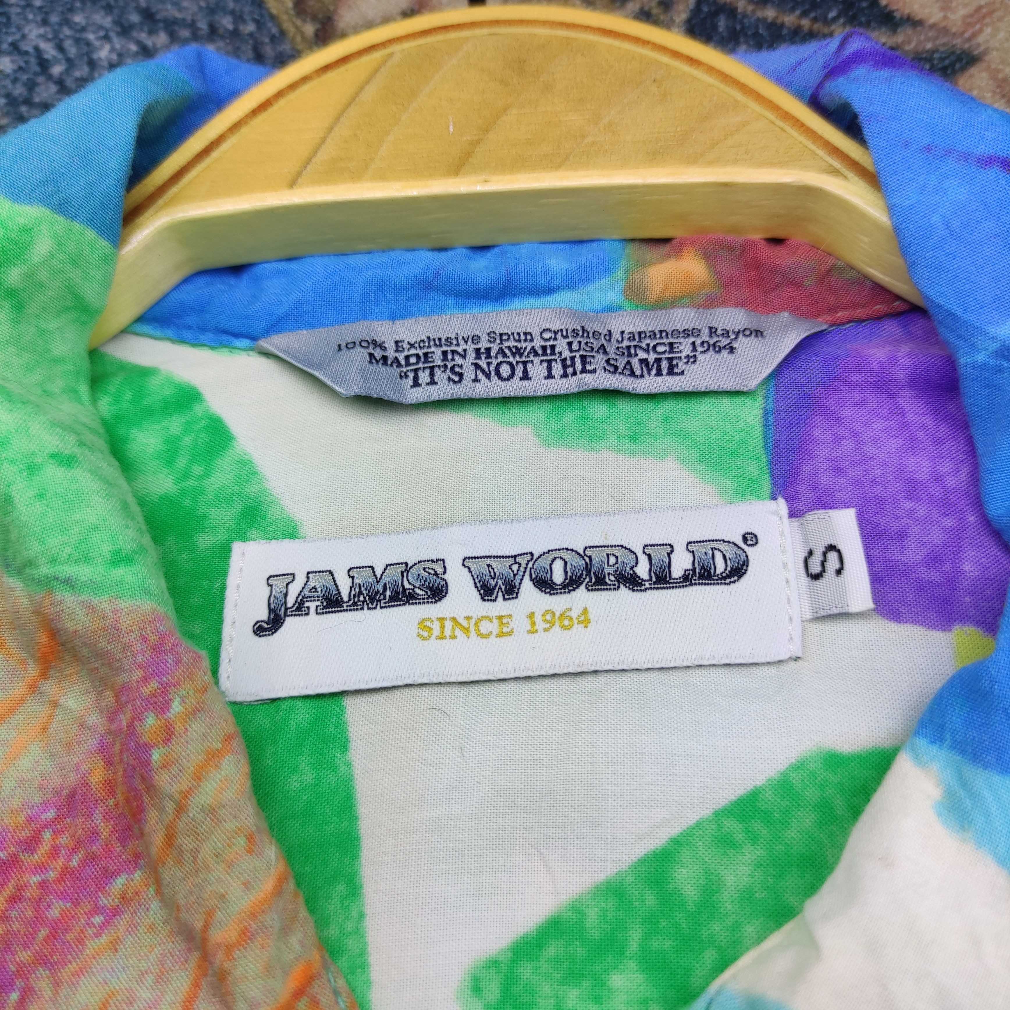 Jams World Jams World Rayon Multicolour Hawaiian Shirt (Rare Design) Size US M / EU 48-50 / 2 - 10 Thumbnail
