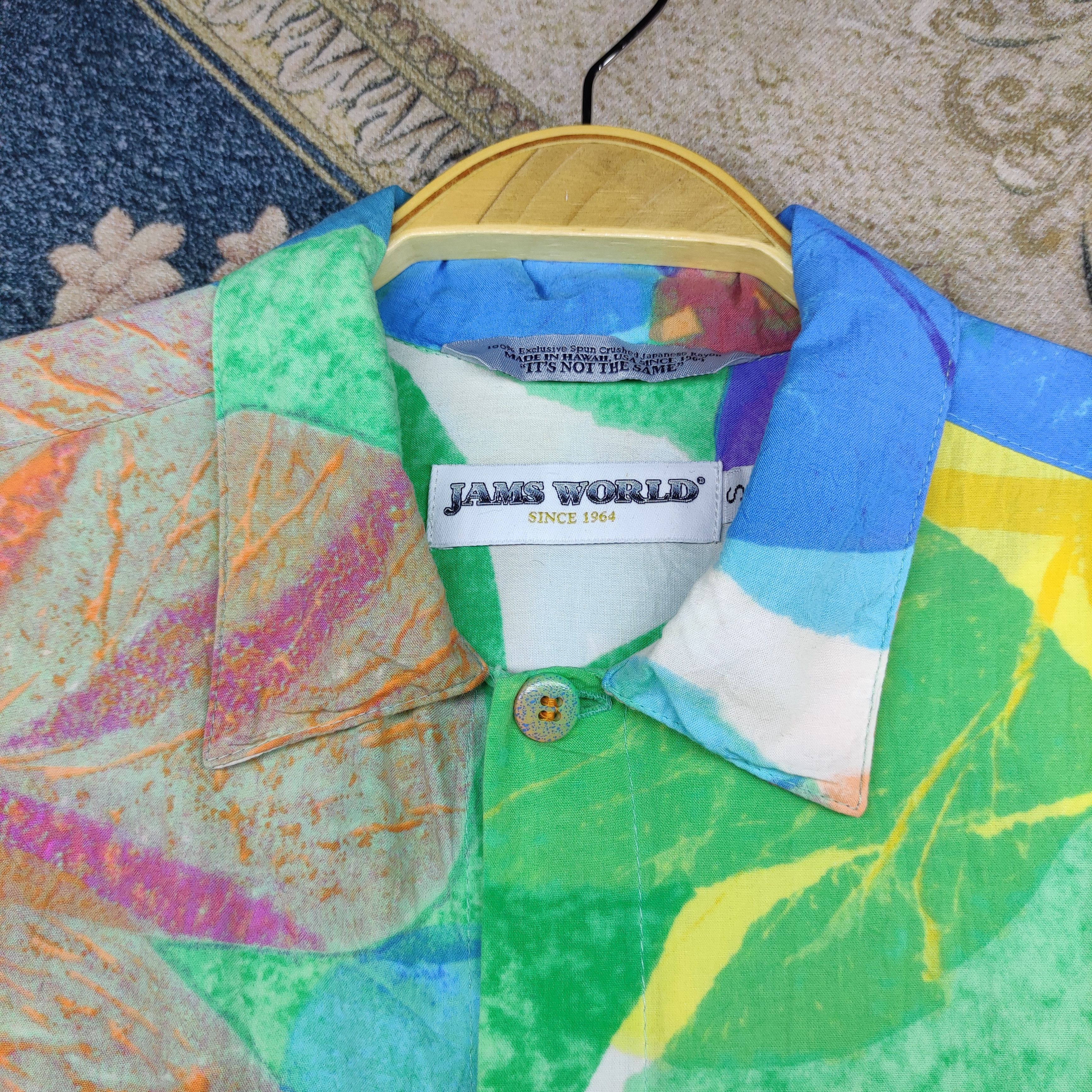 Jams World Jams World Rayon Multicolour Hawaiian Shirt (Rare Design) Size US M / EU 48-50 / 2 - 4 Thumbnail