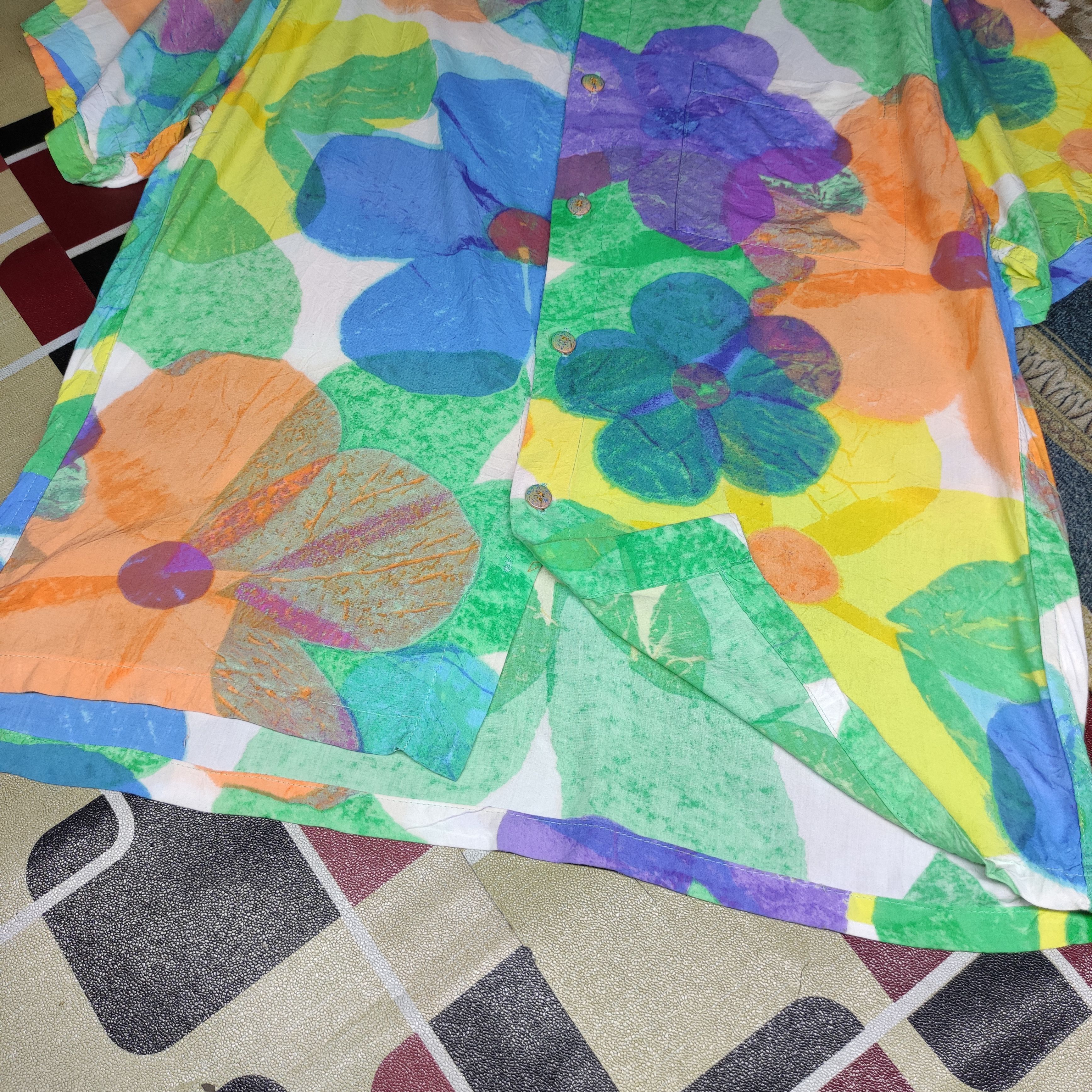 Jams World Jams World Rayon Multicolour Hawaiian Shirt (Rare Design) Size US M / EU 48-50 / 2 - 7 Thumbnail