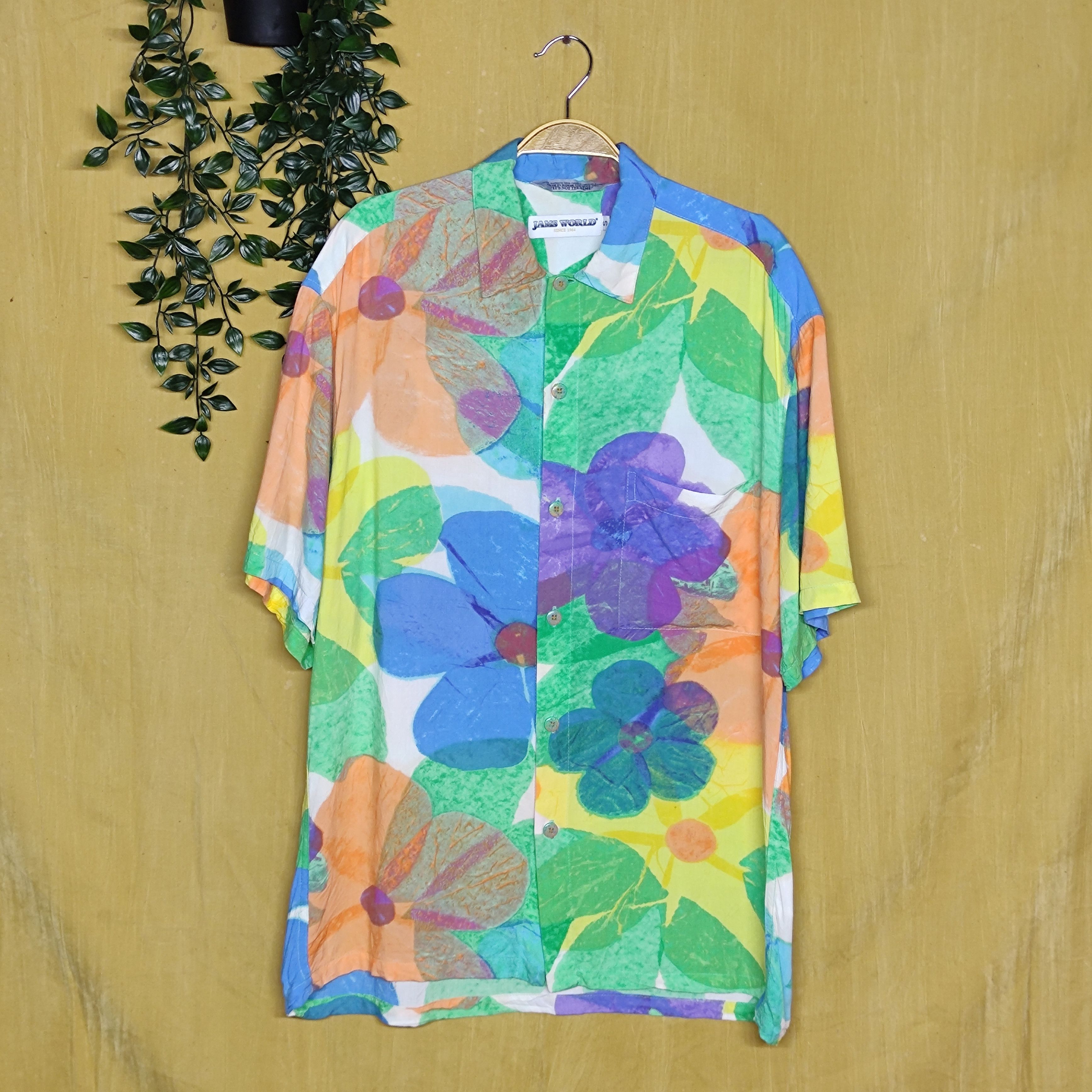 Jams World Jams World Rayon Multicolour Hawaiian Shirt (Rare Design) Size US M / EU 48-50 / 2 - 1 Thumbnail