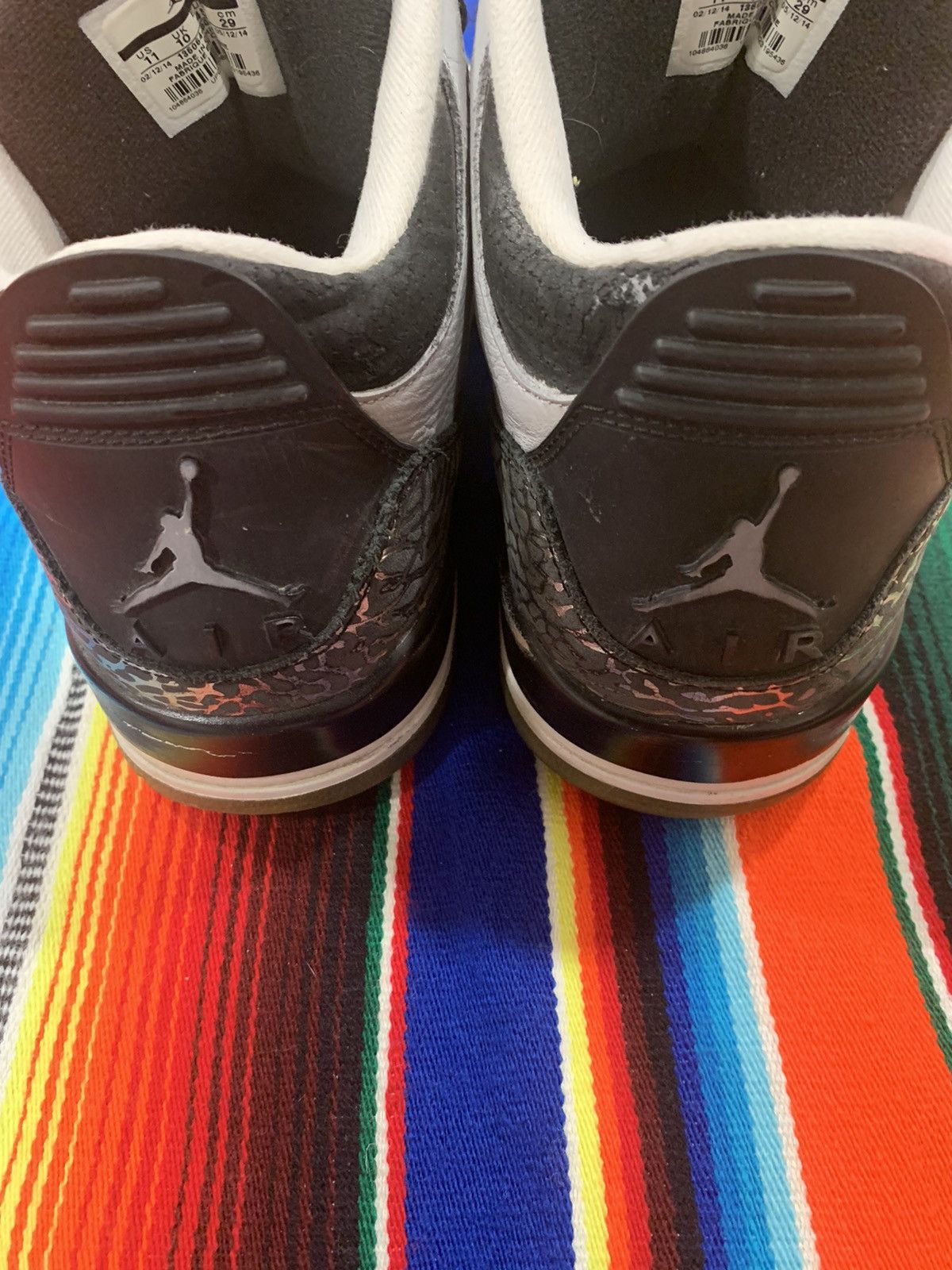 Jordan Brand 2014 wolf grey air Jordan 3s retro size 11 *no box* Size US 11 / EU 44 - 3 Thumbnail