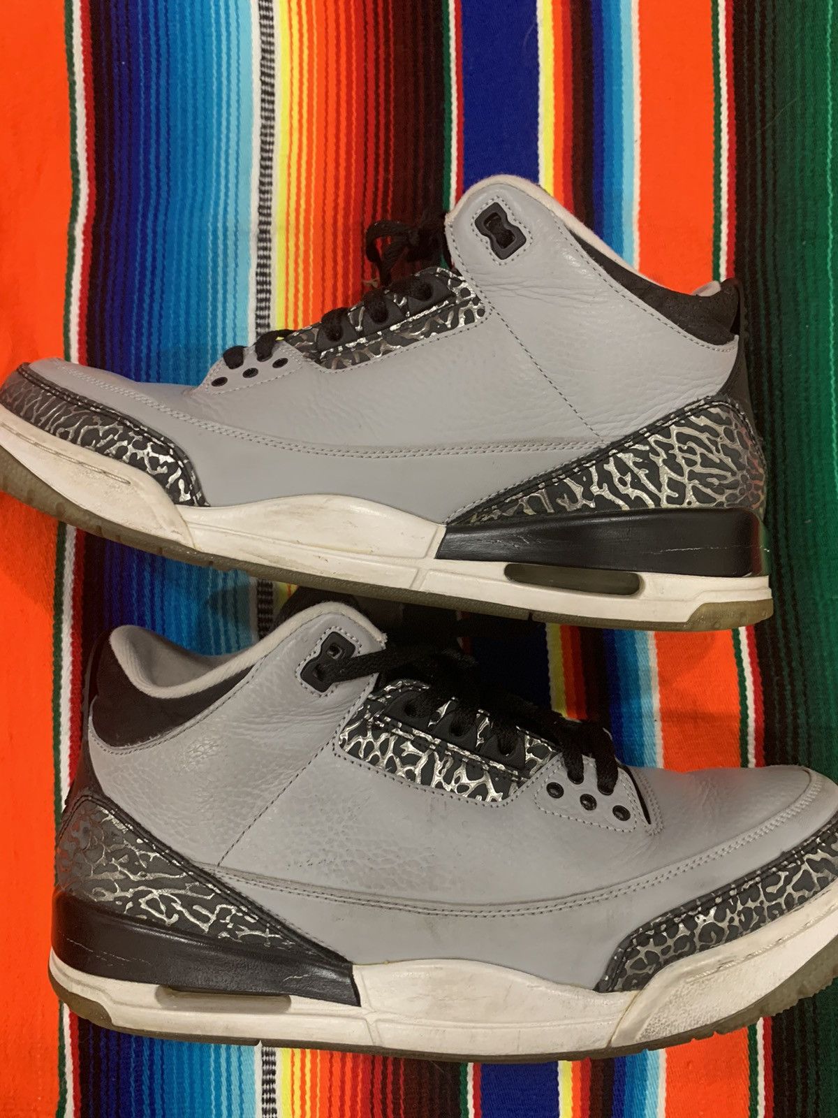 Jordan Brand 2014 wolf grey air Jordan 3s retro size 11 *no box* Size US 11 / EU 44 - 8 Thumbnail