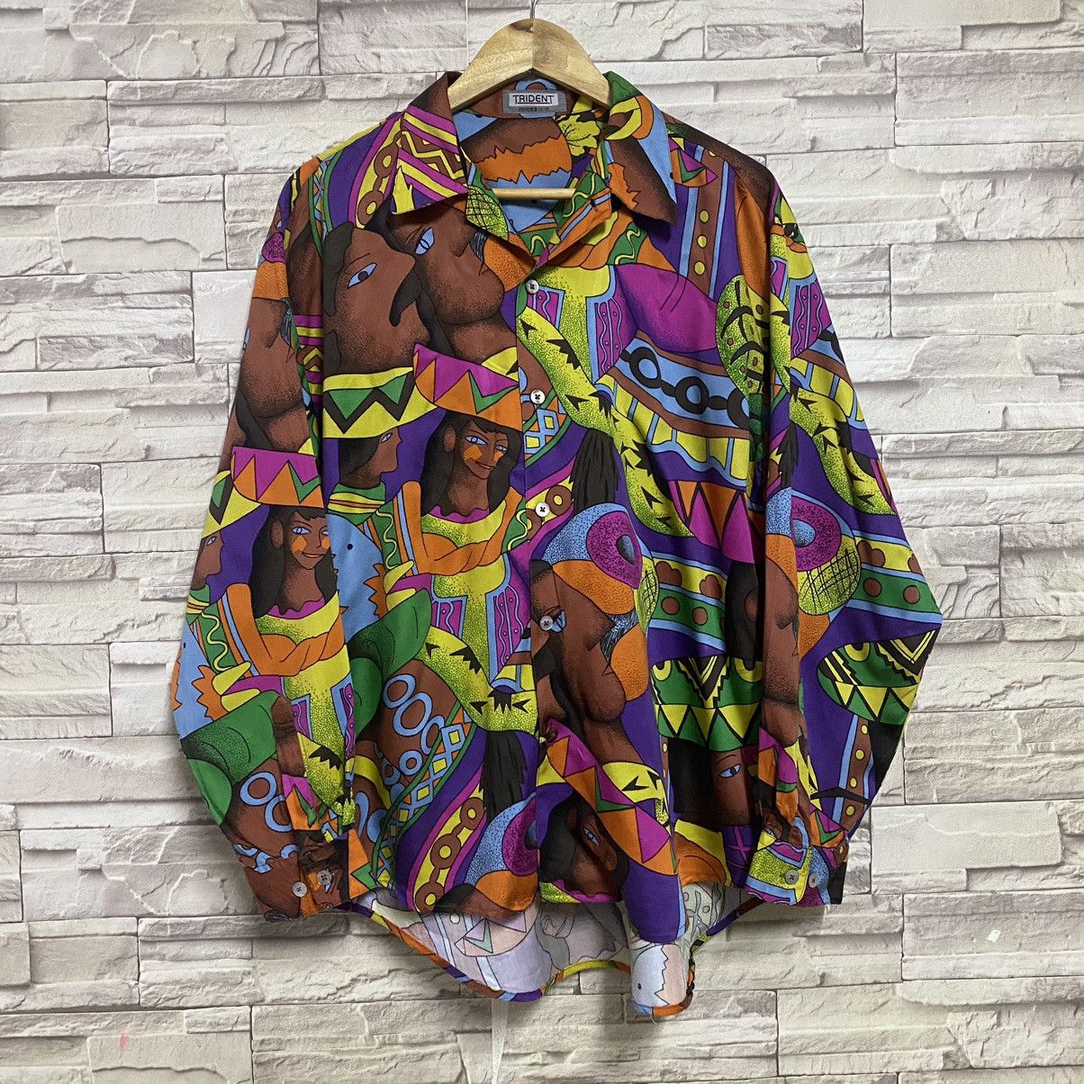 Vintage Vintage Picasso Art Button Up Size US L / EU 52-54 / 3 - 6 Thumbnail