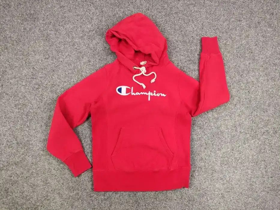 Champion Vintage Champion Reverse Weave warm up Red Logo Hoodie Size US S / EU 44-46 / 1 - 5 Thumbnail