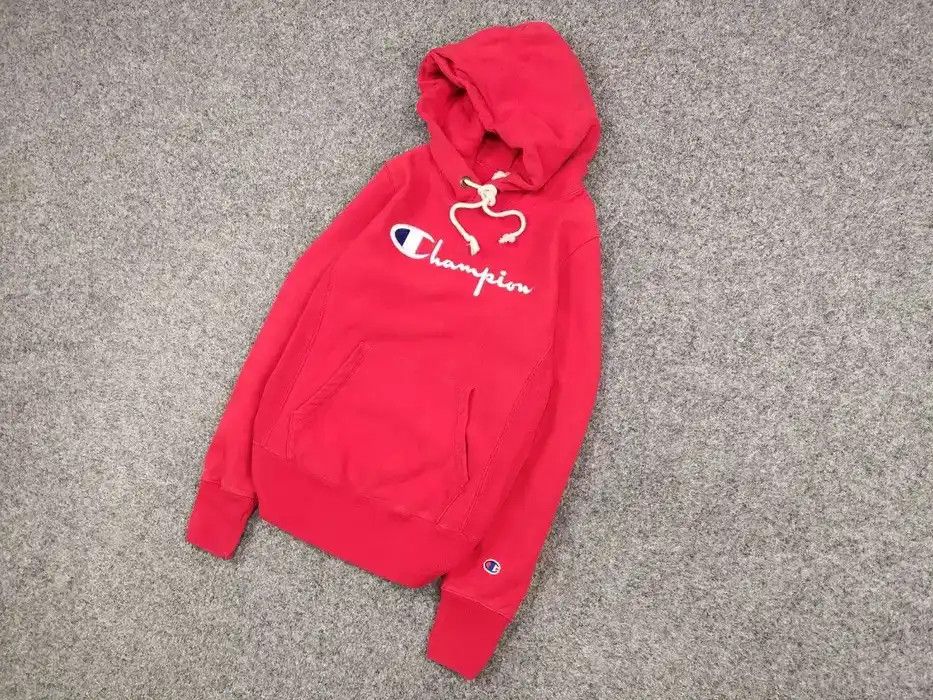 Champion Vintage Champion Reverse Weave warm up Red Logo Hoodie Size US S / EU 44-46 / 1 - 2 Thumbnail
