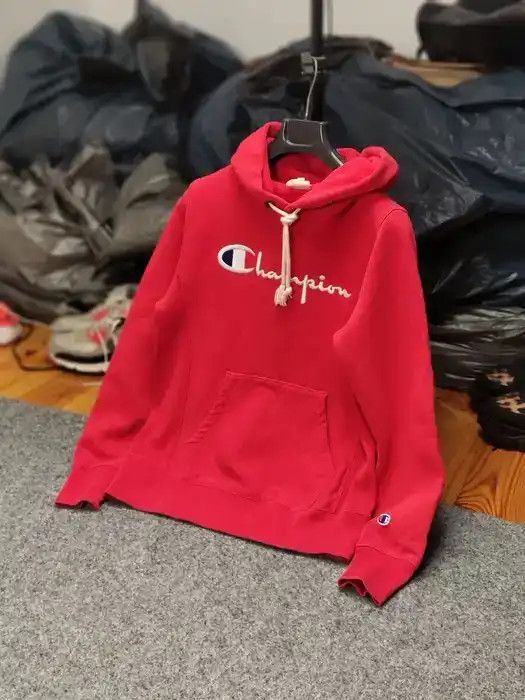Champion Vintage Champion Reverse Weave warm up Red Logo Hoodie Size US S / EU 44-46 / 1 - 10 Thumbnail