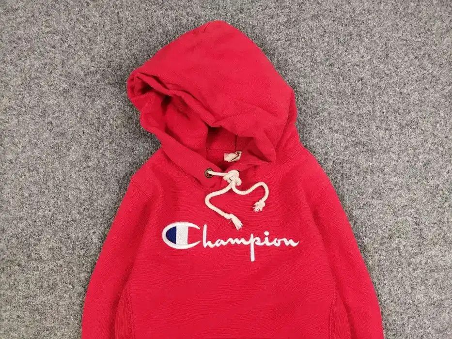 Champion Vintage Champion Reverse Weave warm up Red Logo Hoodie Size US S / EU 44-46 / 1 - 3 Thumbnail