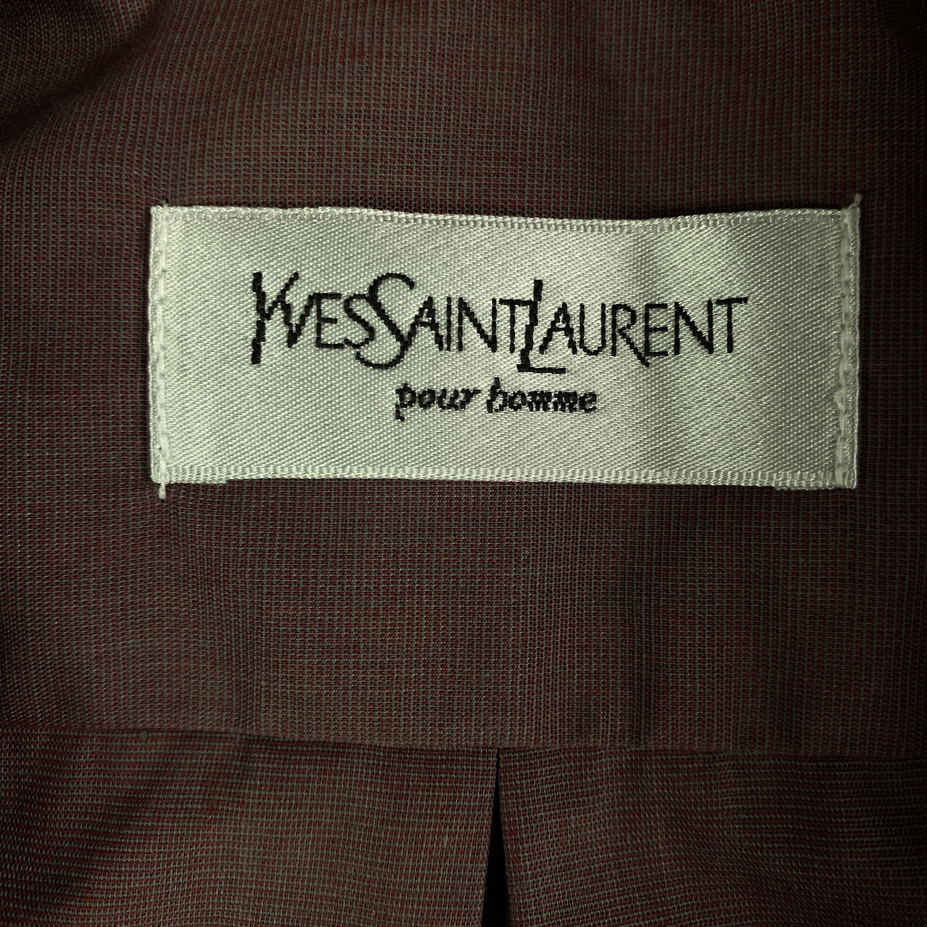 Vintage × Yves Saint Laurent Mens Shirt Long Sleeve Yves Saint Laurent Vintage Size 42/16 Size US L / EU 52-54 / 3 - 4 Thumbnail