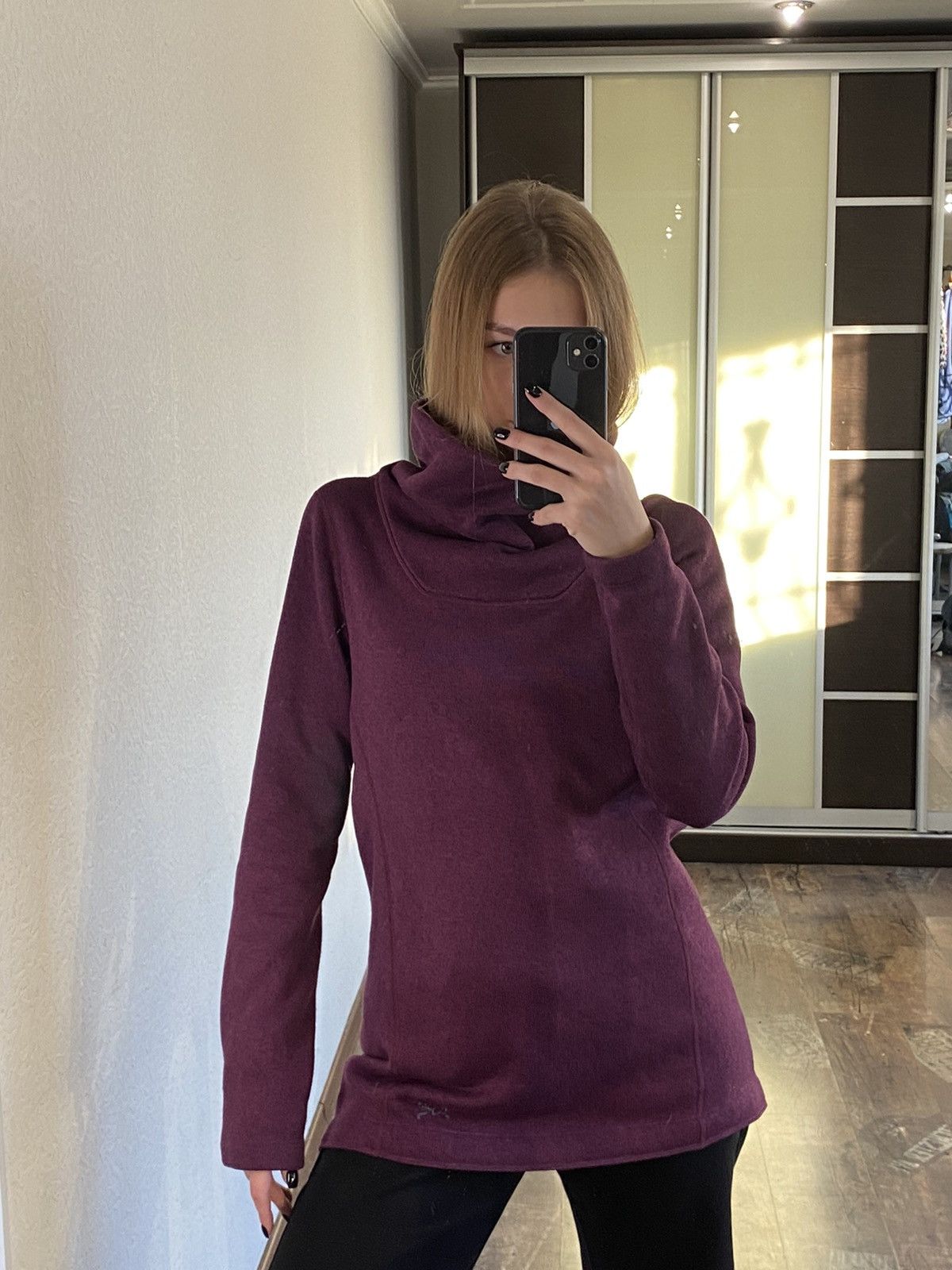 Arc'teryx Arcteryx Women’s Fleece High Neck Purple Sweatshirt Size M / US 6-8 / IT 42-44 - 4 Thumbnail