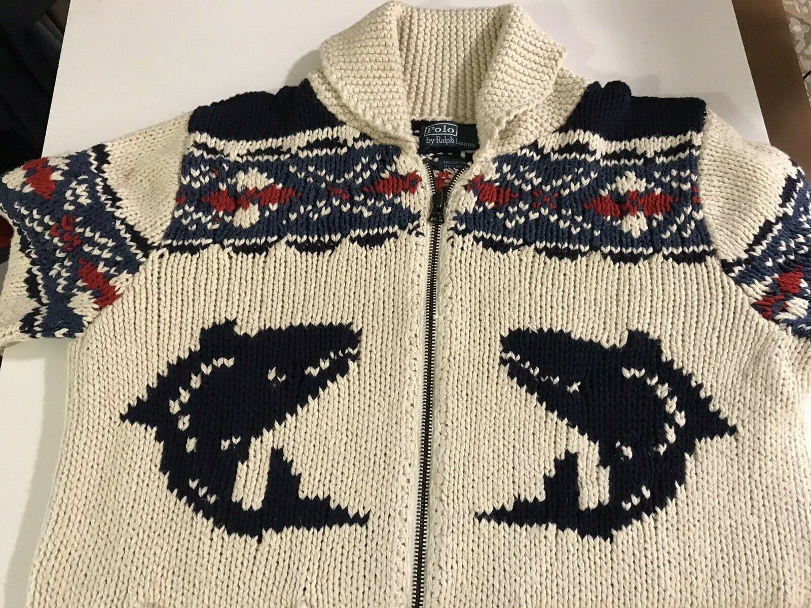 Polo Ralph Lauren Polo Ralph Lauren Anchor Shawl Cardigan Sweater XL Size US XL / EU 56 / 4 - 3 Thumbnail