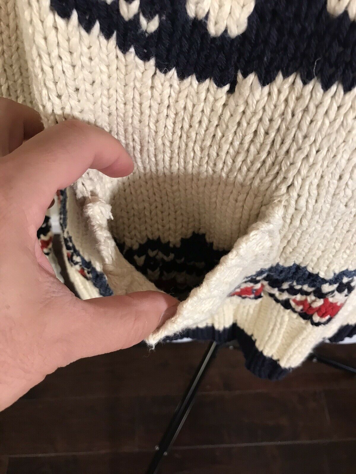 Polo Ralph Lauren Polo Ralph Lauren Anchor Shawl Cardigan Sweater XL Size US XL / EU 56 / 4 - 7 Thumbnail