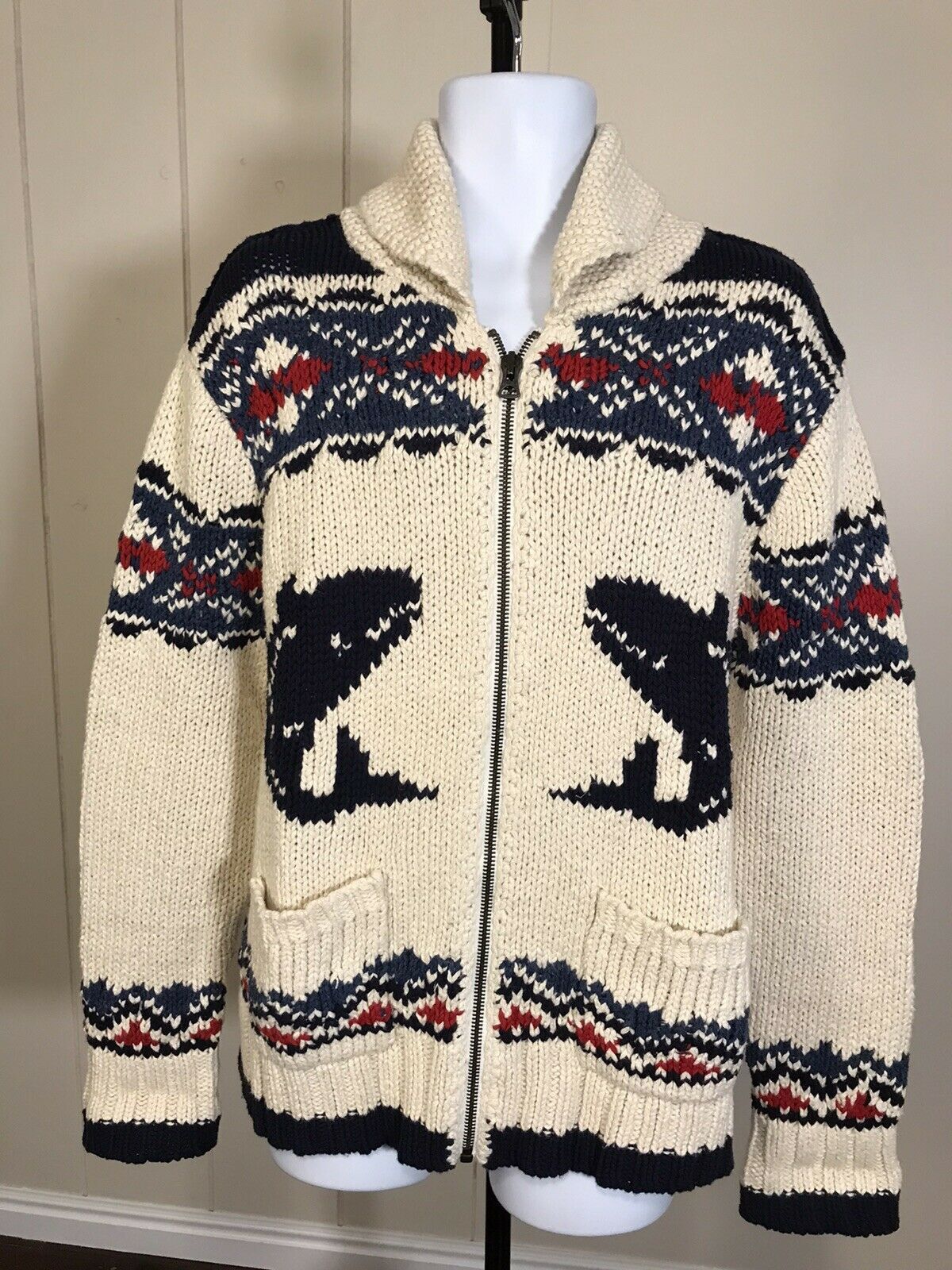 Polo Ralph Lauren Polo Ralph Lauren Anchor Shawl Cardigan Sweater XL Size US XL / EU 56 / 4 - 2 Thumbnail