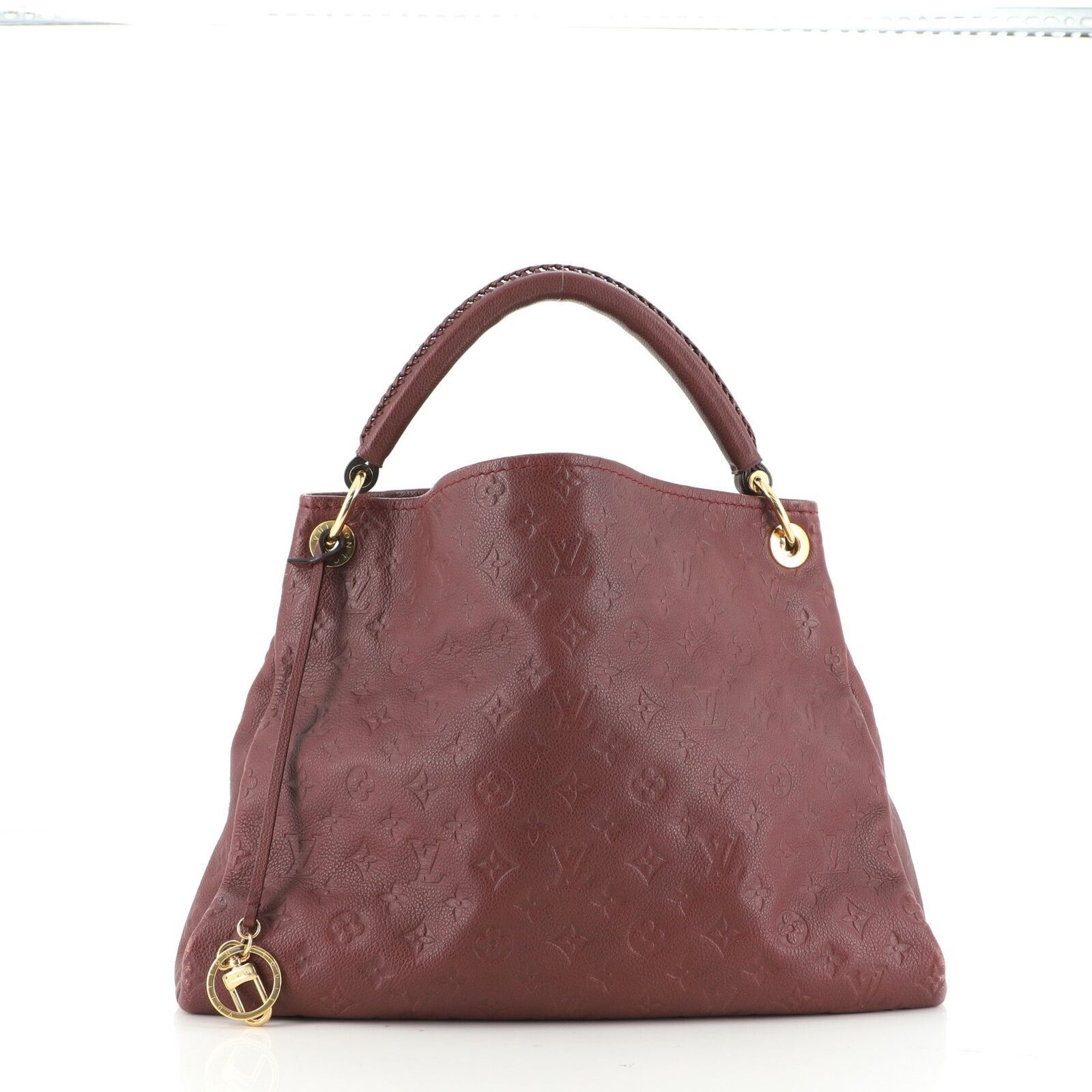 Artsy MM Empreinte Leather Hobo Bag Red