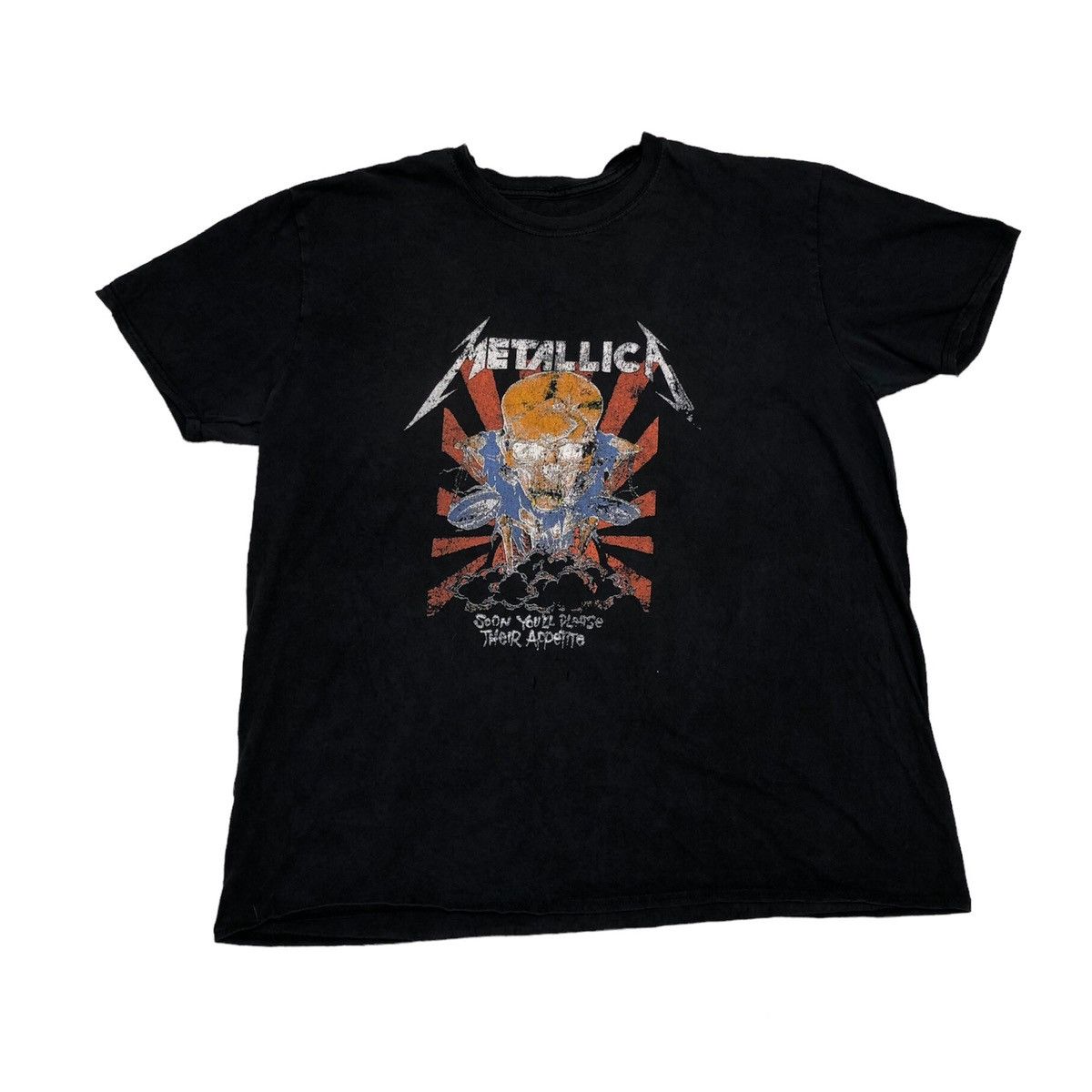 Metallica Band T-shirt, Band T, Men's XL size cotton black type Vintage Second Hand