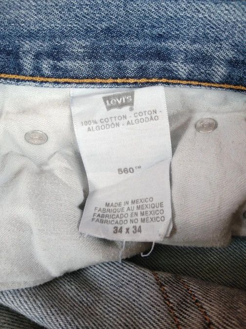 Levi's Vintage Levi's Jeans 560 Relaxed Blue Wash Denim 36x34 Size US 36 / EU 52 - 9 Thumbnail