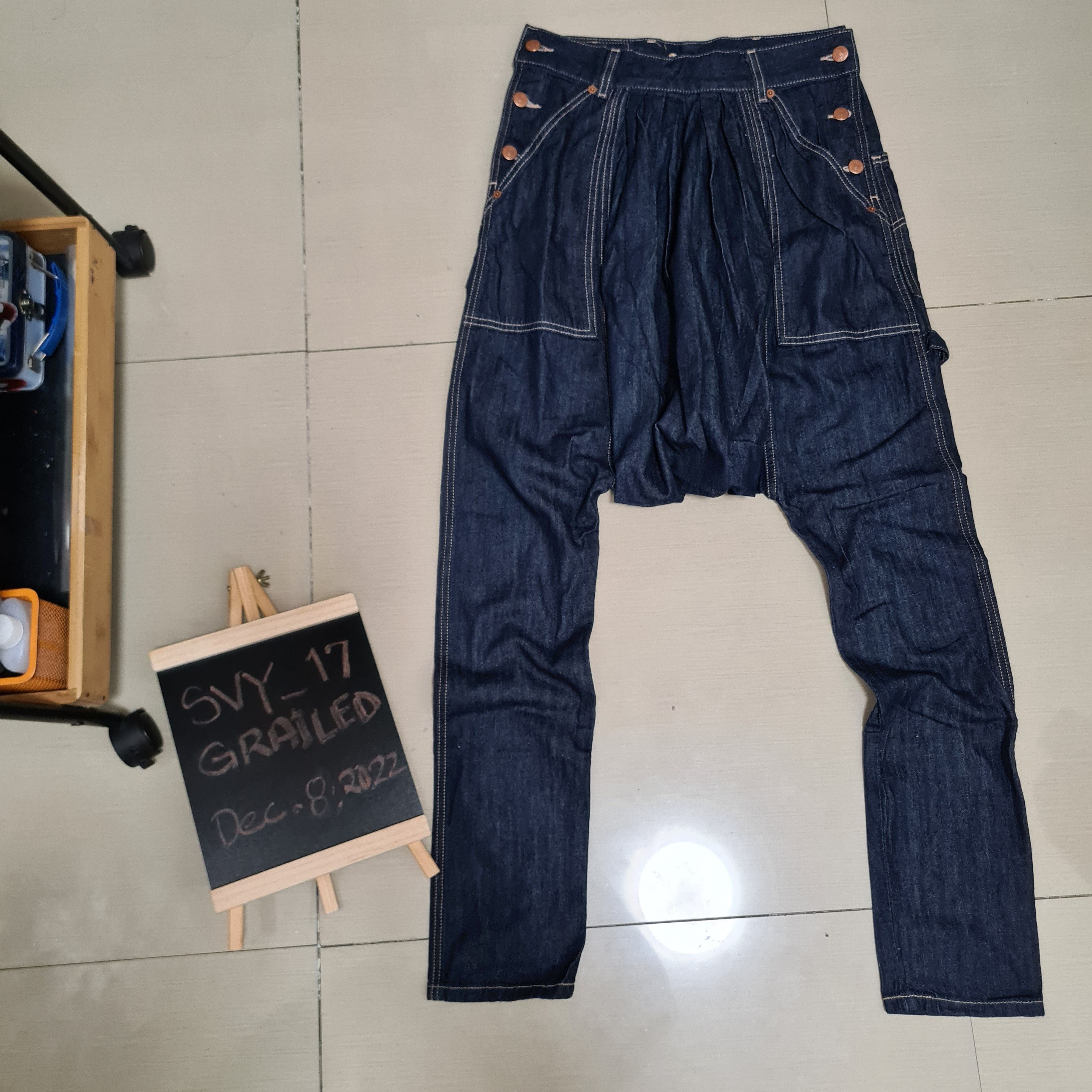 Jean Paul Gaultier Jean Paul Gaultier x Levis Denim Harem Pants Size 30" / US 8 / IT 44 - 1 Thumbnail