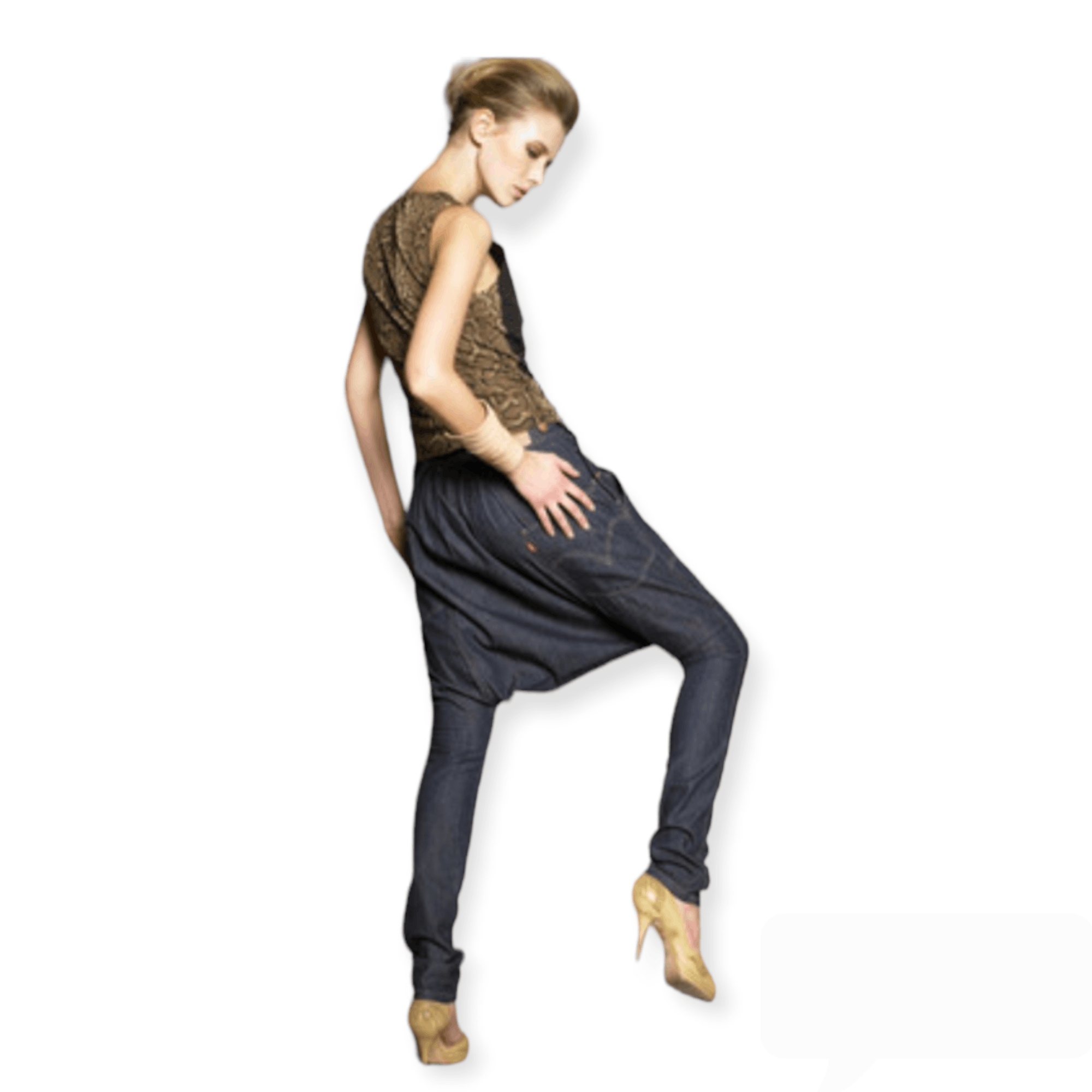 Jean Paul Gaultier Jean Paul Gaultier x Levis Denim Harem Pants Size 30" / US 8 / IT 44 - 4 Thumbnail
