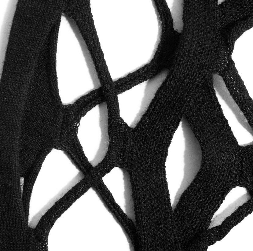 Rick Owens SS21 PHLEGETON BALACLAVA CUTOUT NET FACE MASK BLACK OS Size ONE SIZE - 7 Thumbnail