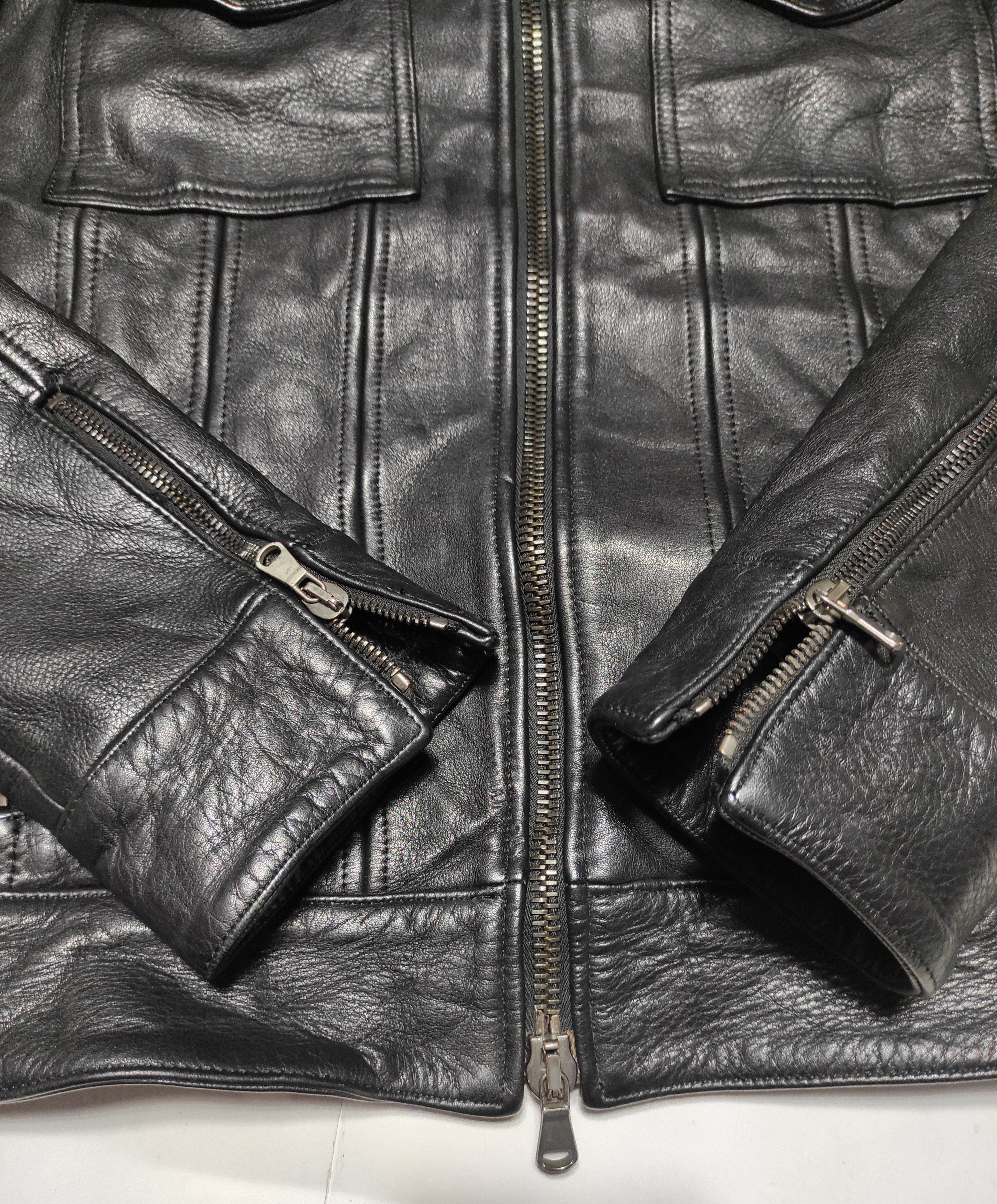 junhashimoto Junashimoto Black Leather Jacket Size US M / EU 48-50 / 2 - 9 Thumbnail