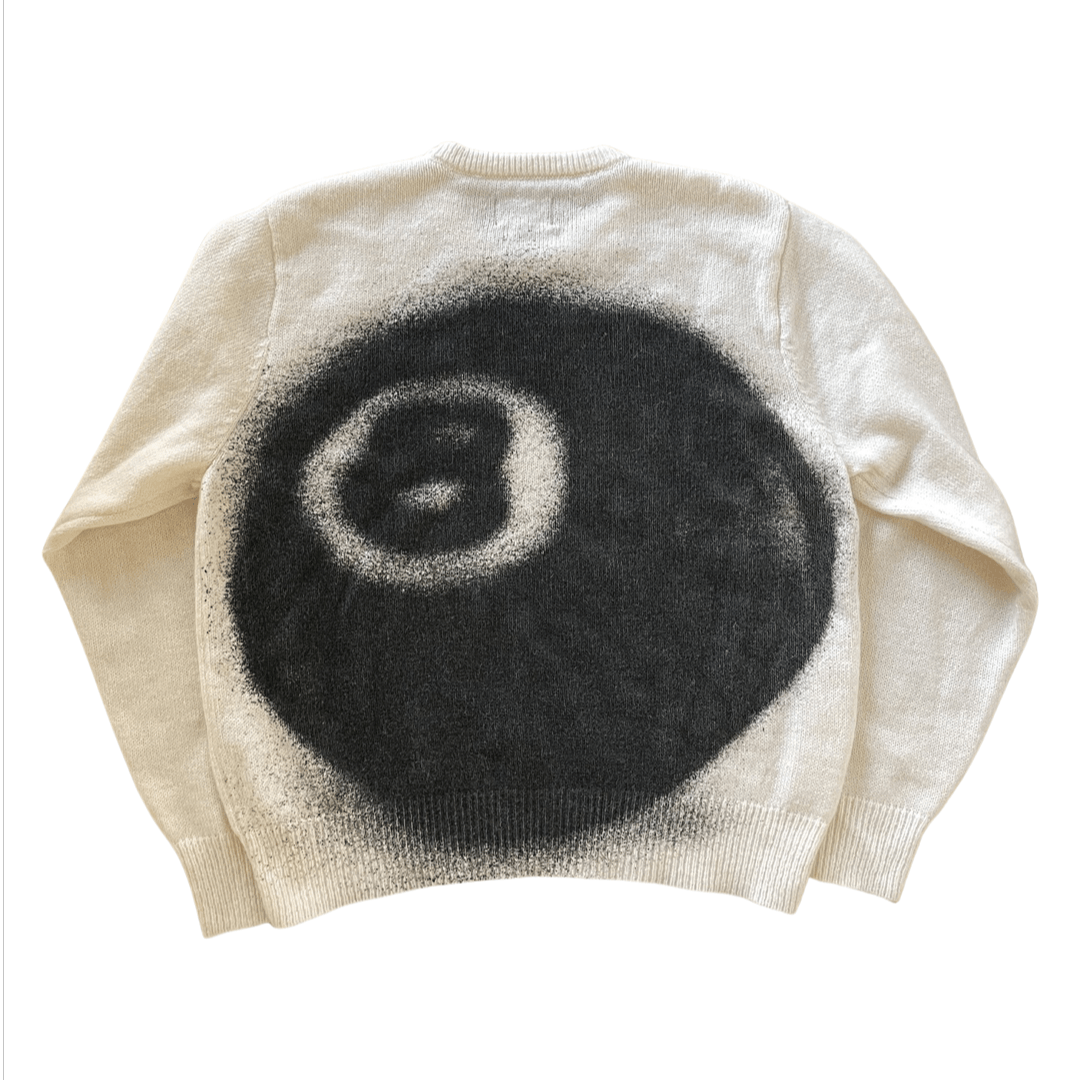 Stussy 8 Ball Spray Sweater | Grailed