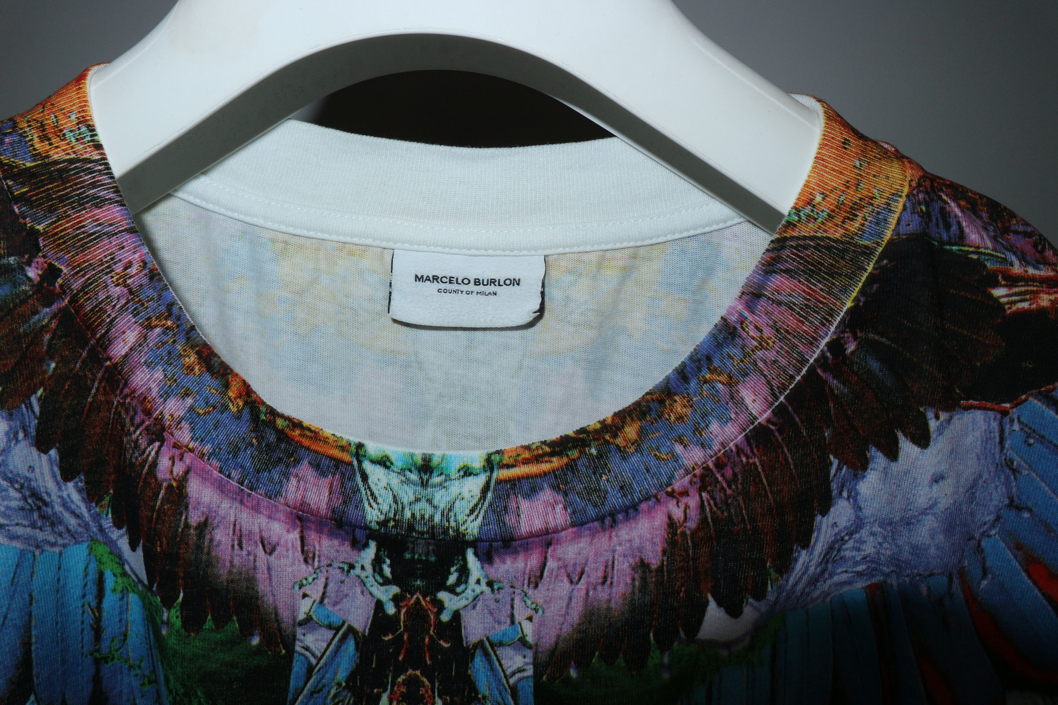 Marcelo Burlon Oversized "alas" print tshirt Size US XXS / EU 40 - 6 Thumbnail