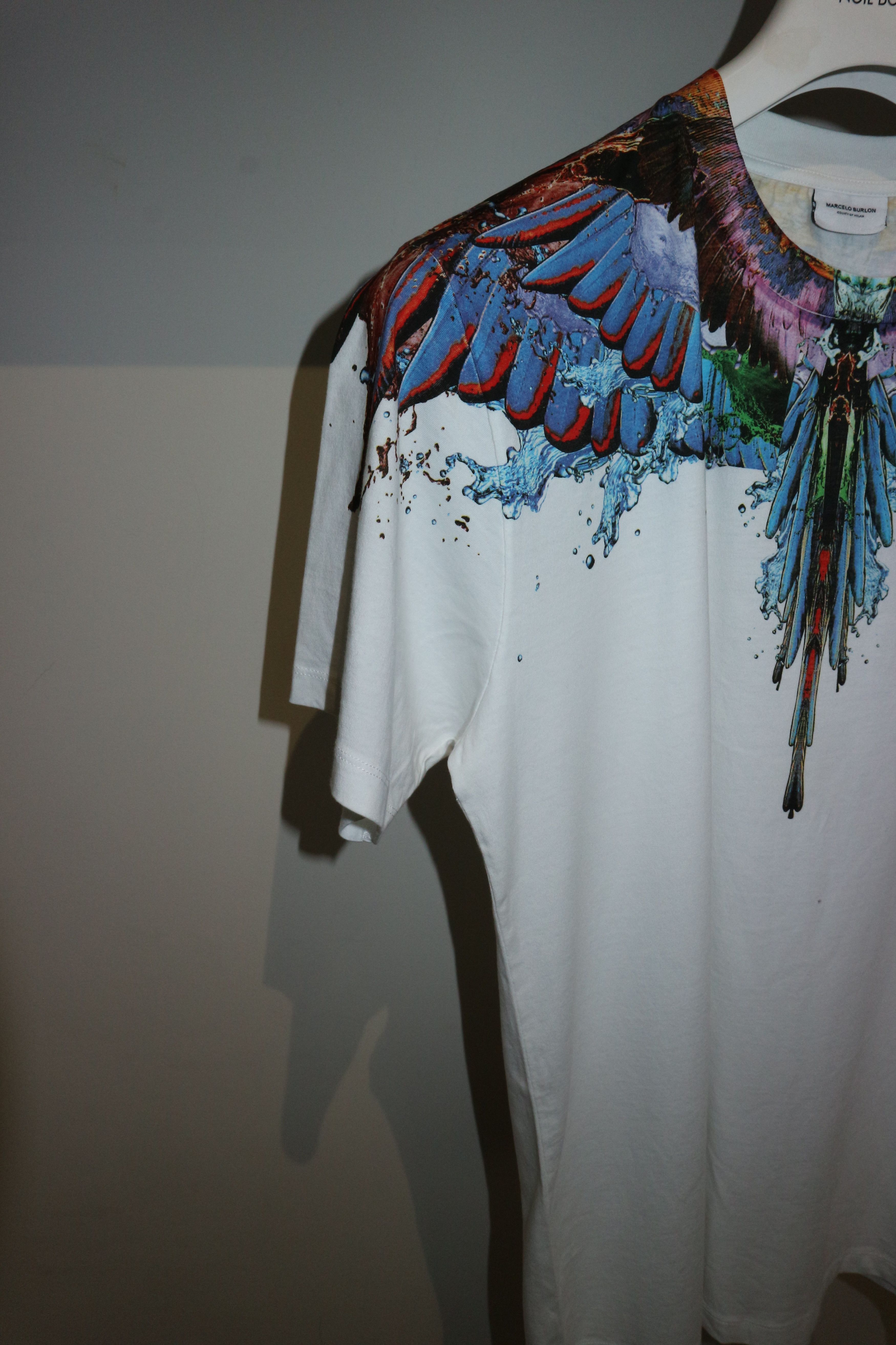 Marcelo Burlon Oversized "alas" print tshirt Size US XXS / EU 40 - 4 Thumbnail