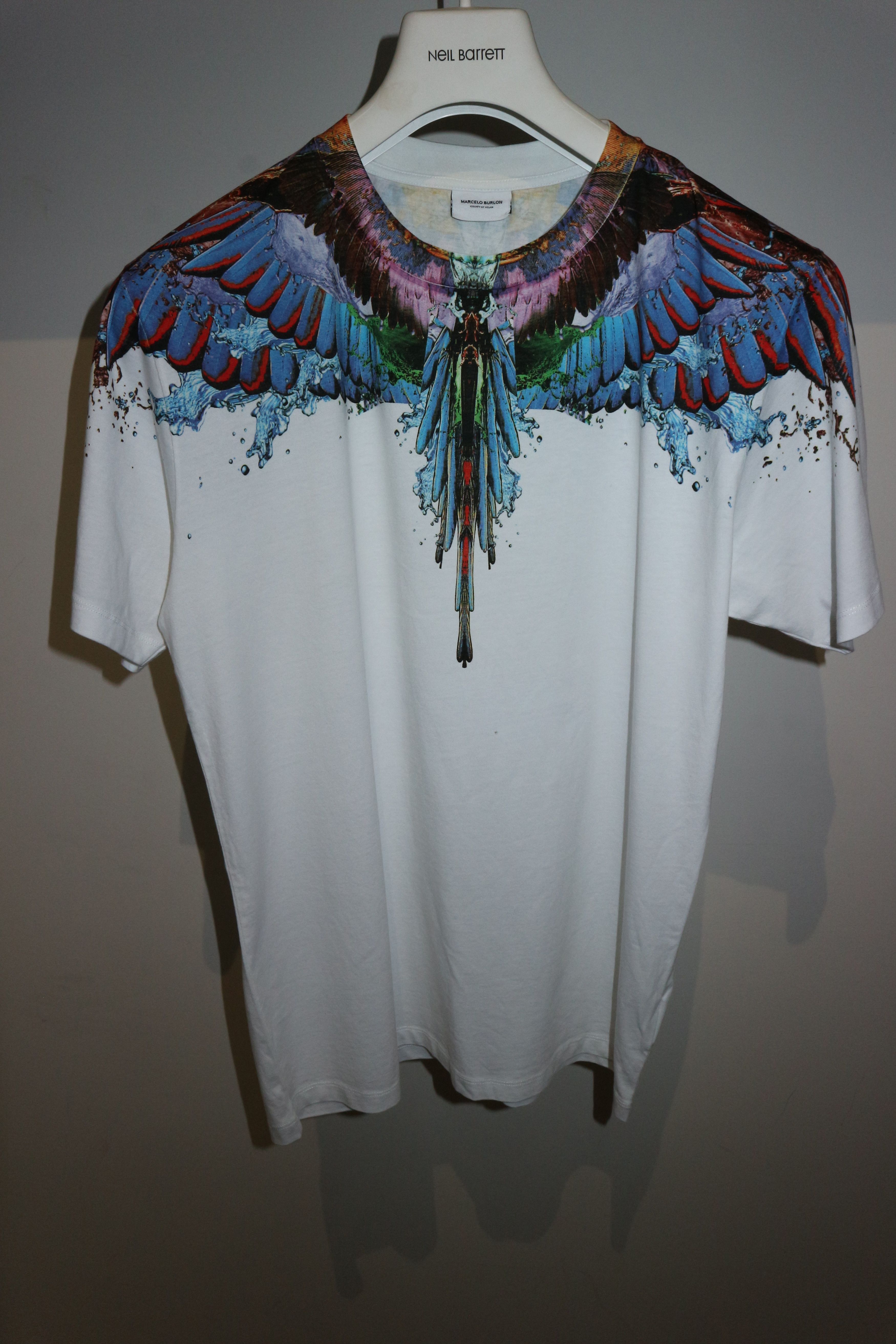 Marcelo Burlon Oversized "alas" print tshirt Size US XXS / EU 40 - 5 Thumbnail