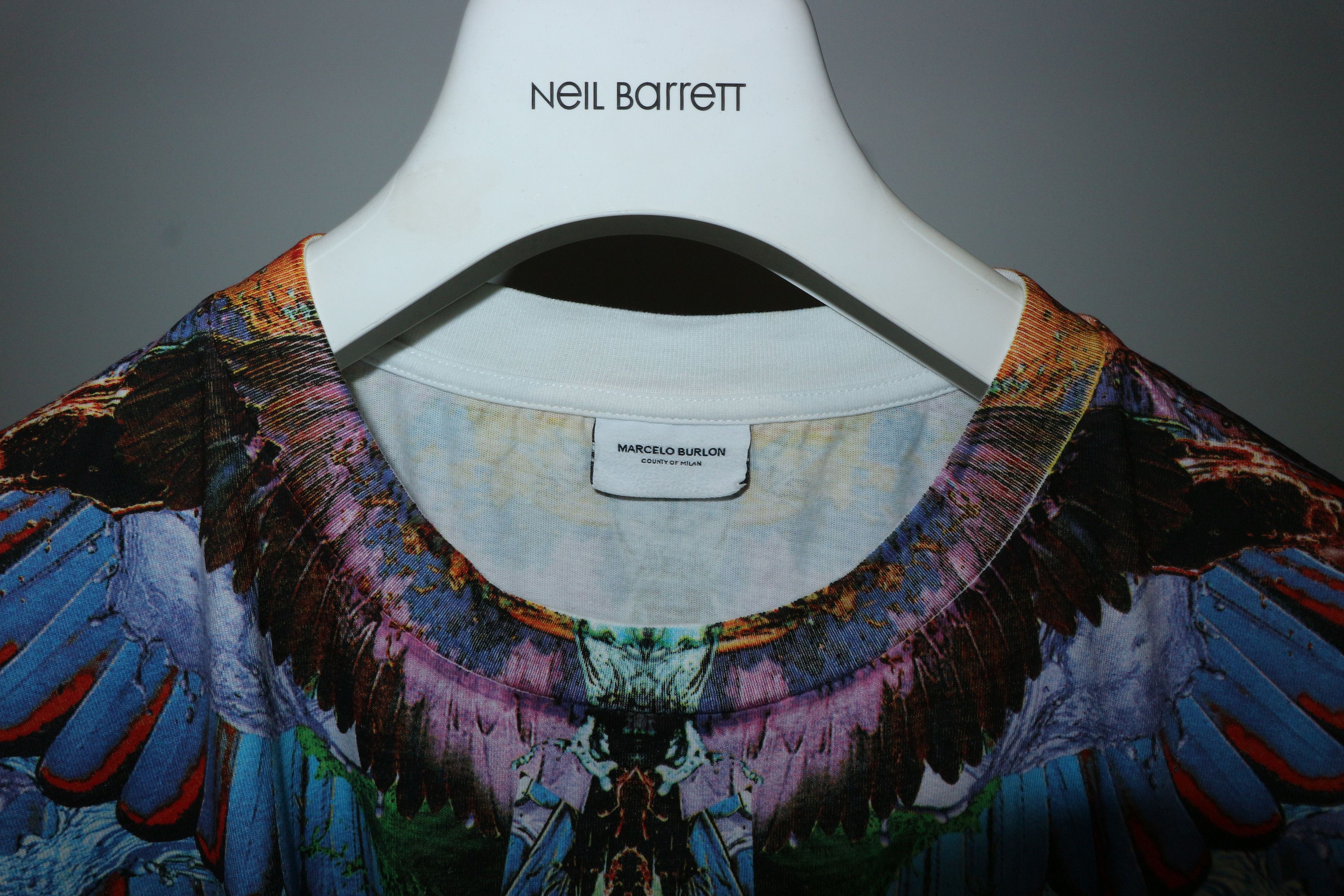 Marcelo Burlon Oversized "alas" print tshirt Size US XXS / EU 40 - 3 Thumbnail